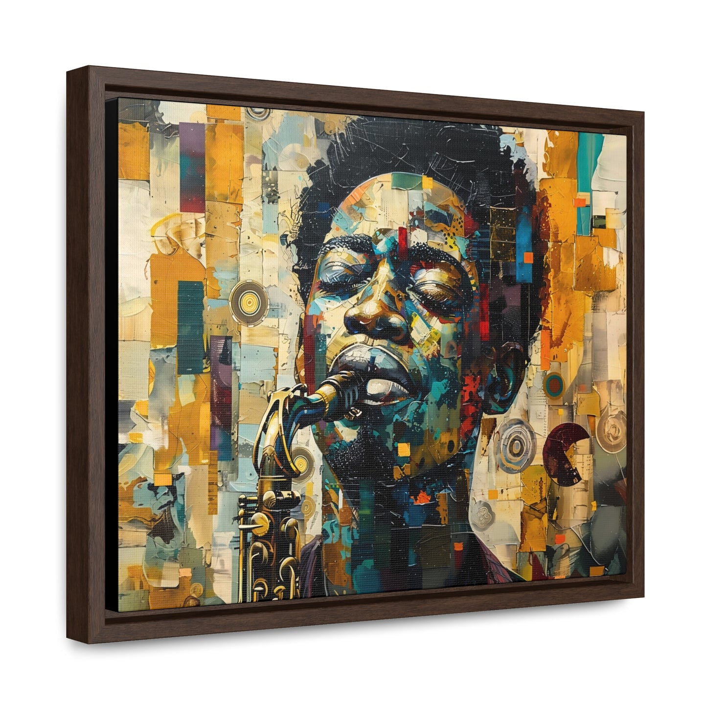 Soul of the Sax - Framed Canvas Wall Art