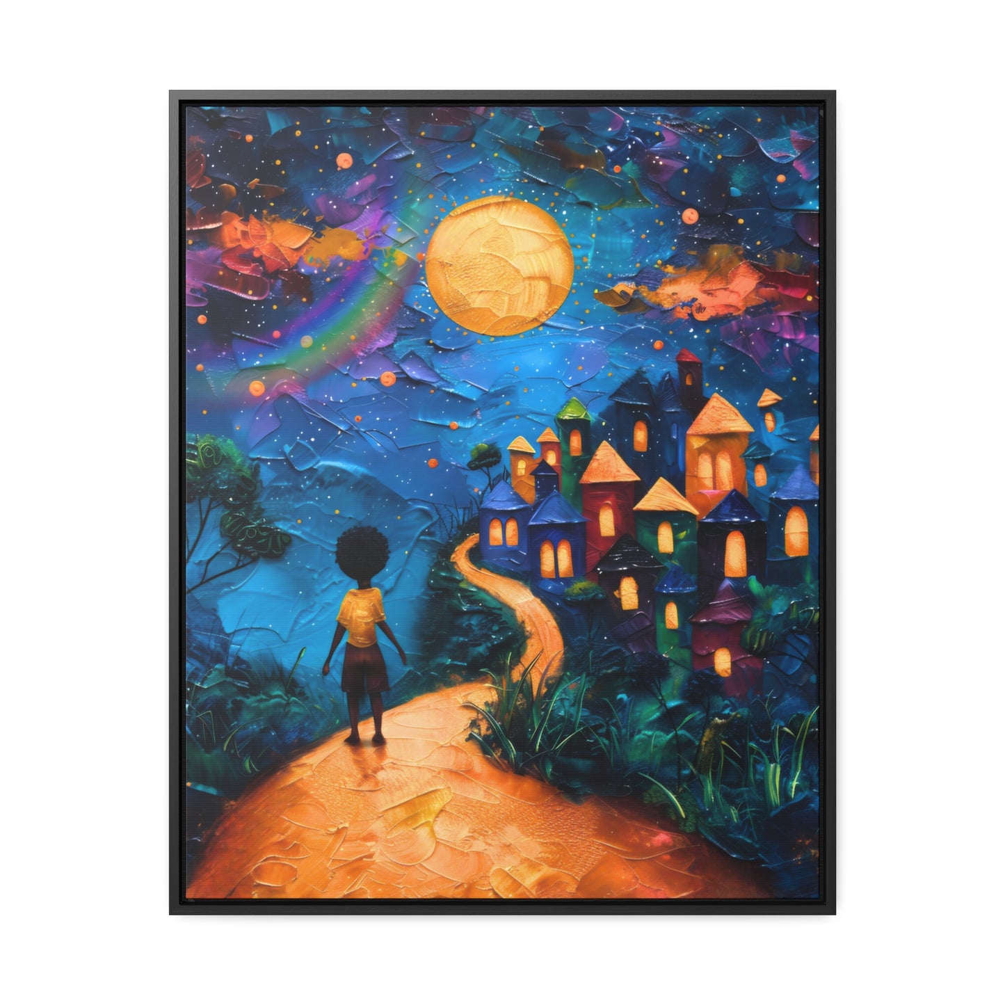 Path to Abundance II - Framed Canvas Wall Art