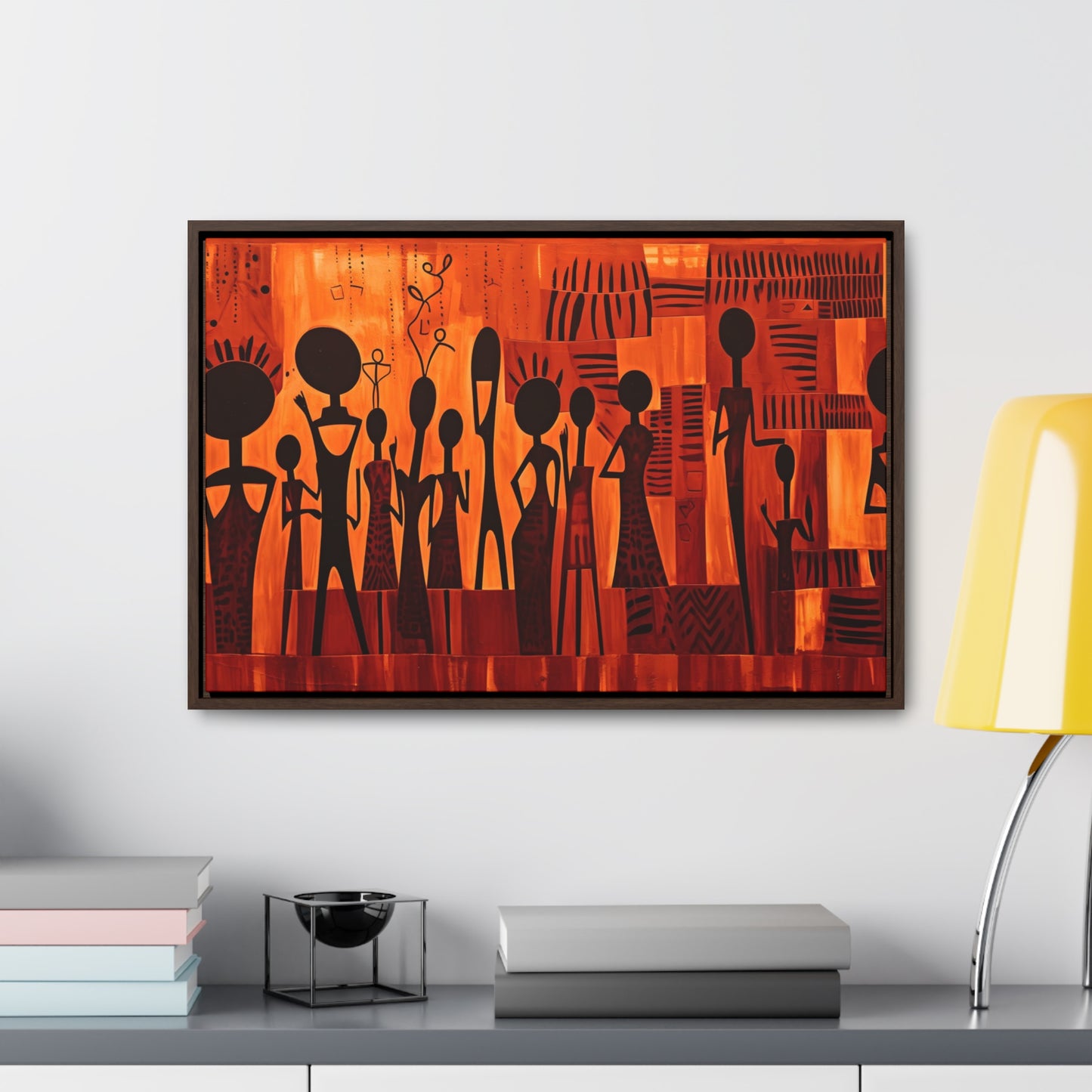 Harmony Unveiled - Framed Canvas Wall Art