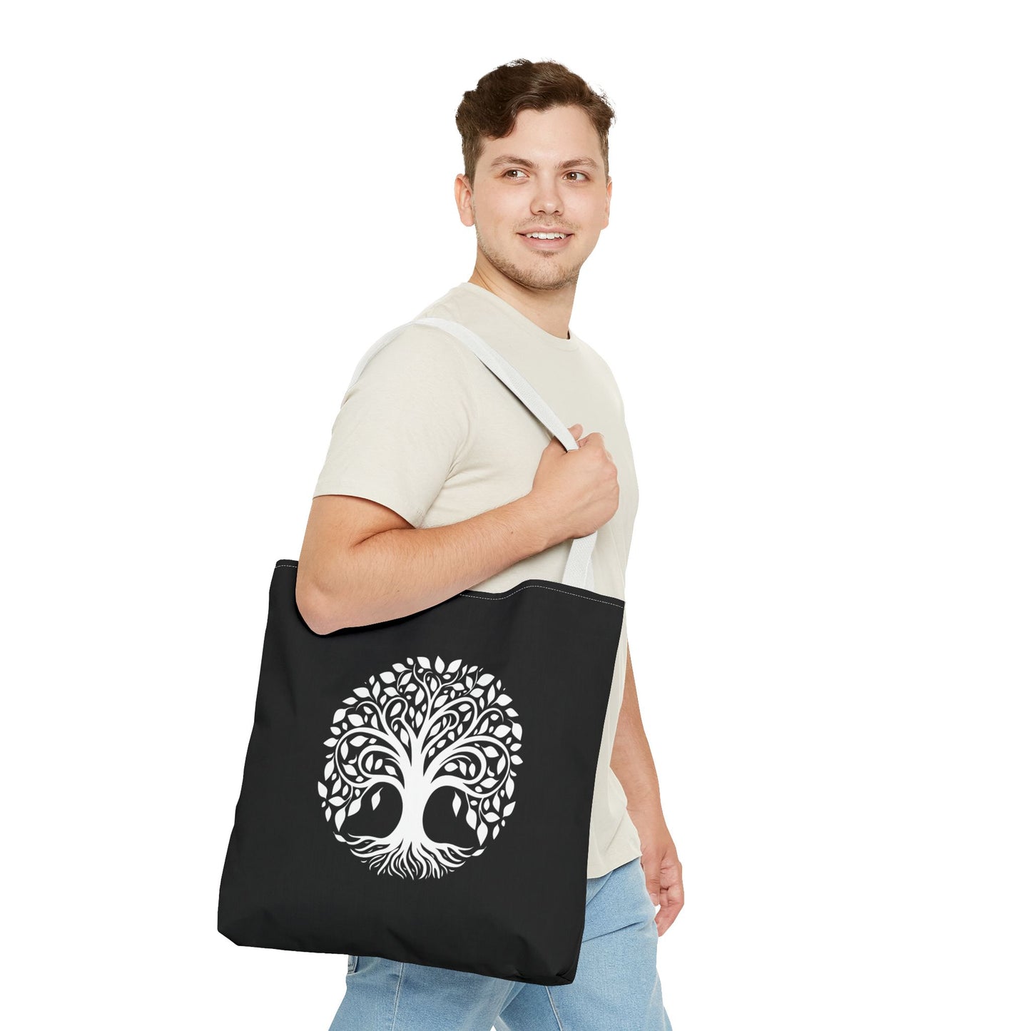 Tree of Life & Mandala Heartware Symbols Tote Bag