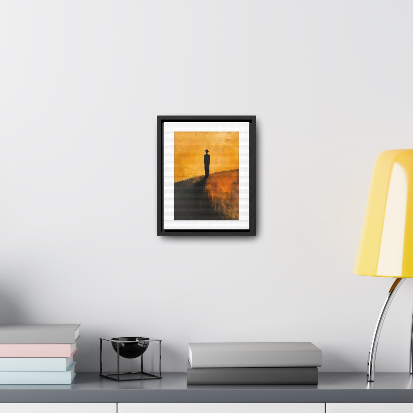 Alone, not Lonely - Framed Canvas Wall Art