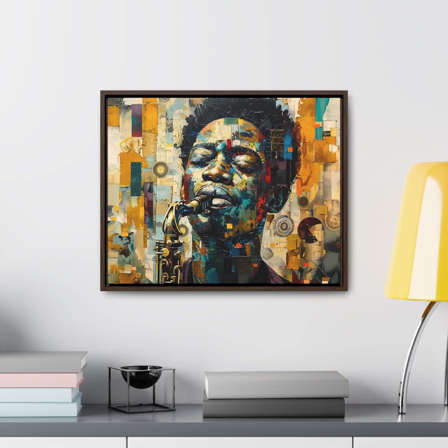 Soul of the Sax - Framed Canvas Wall Art