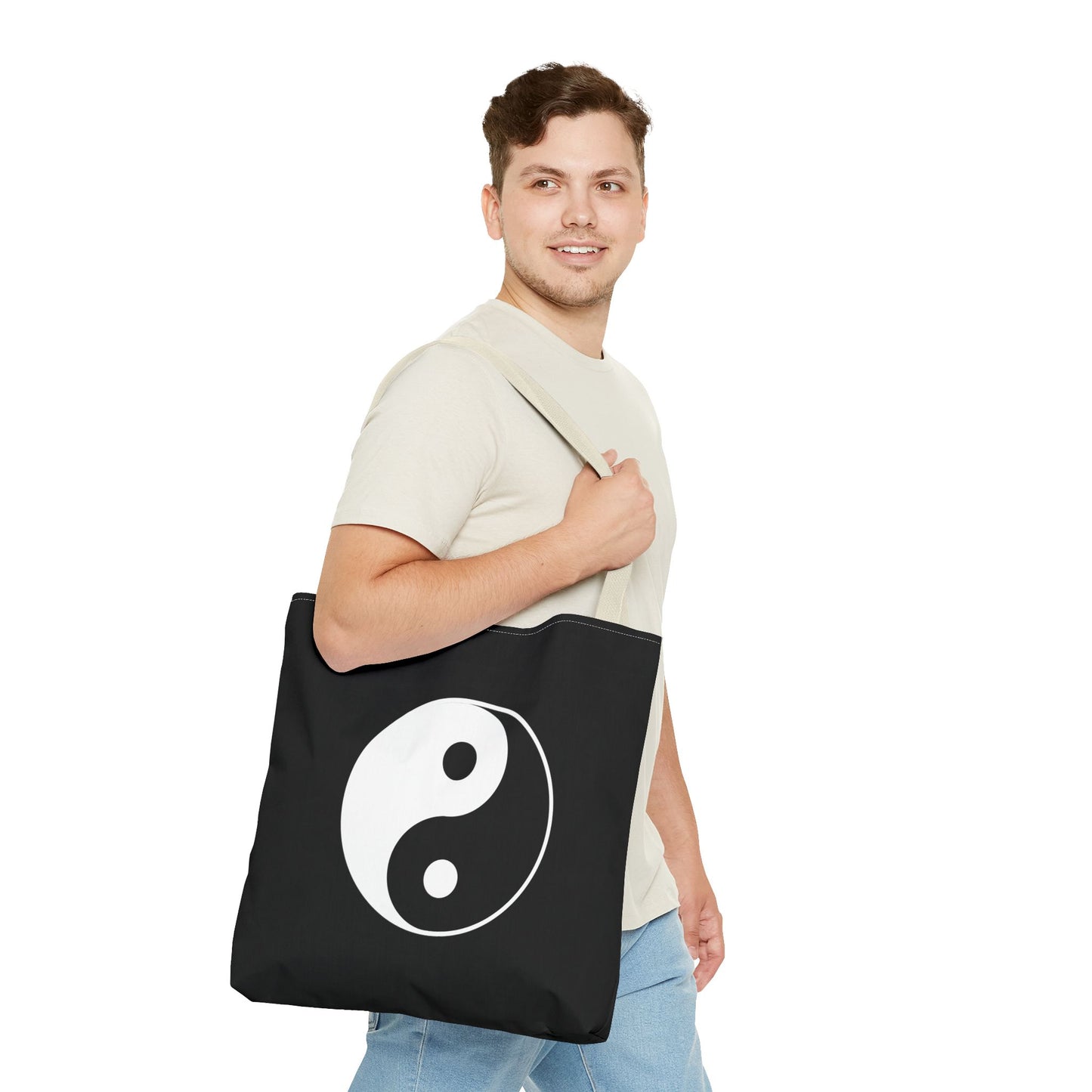 Sankofa & Yin Yang Heartware Symbols Tote Bag