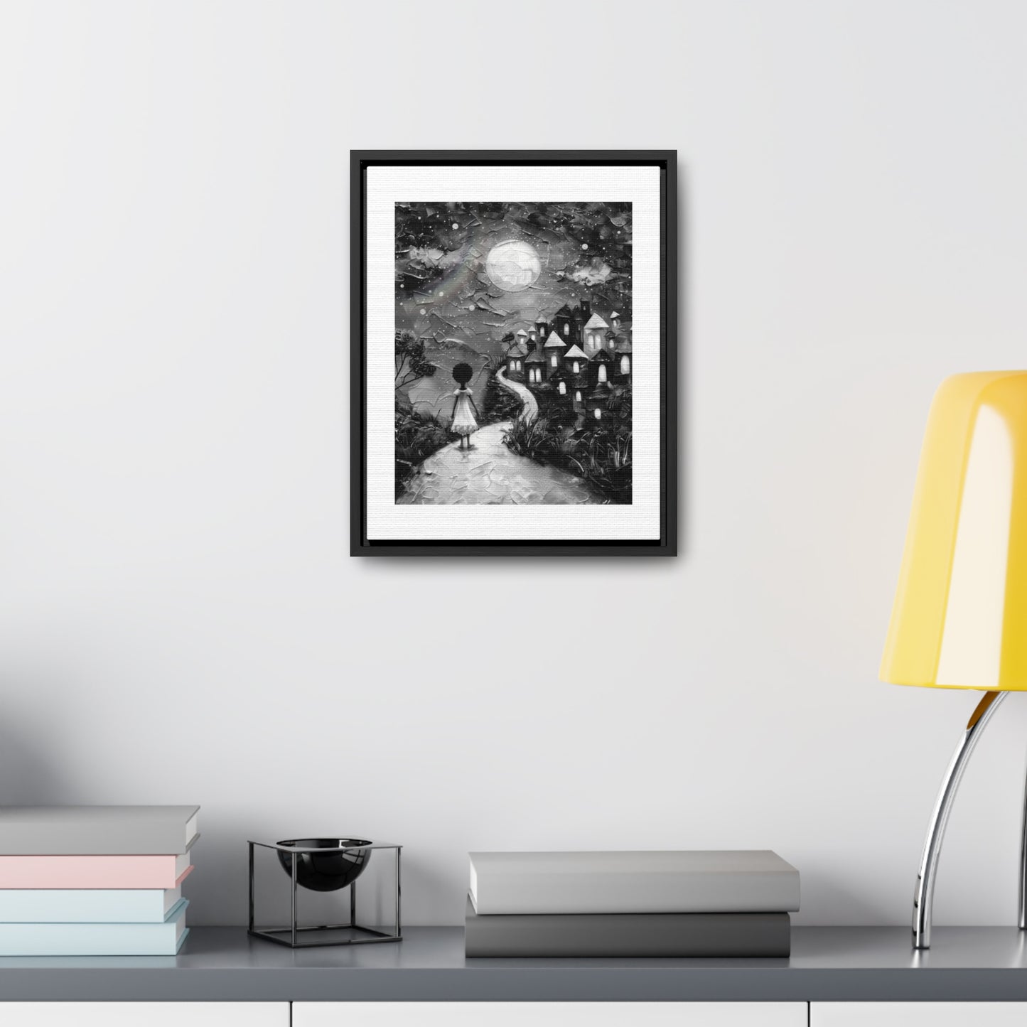 Path to Abundance I - Framed Canvas b&w Wall Art