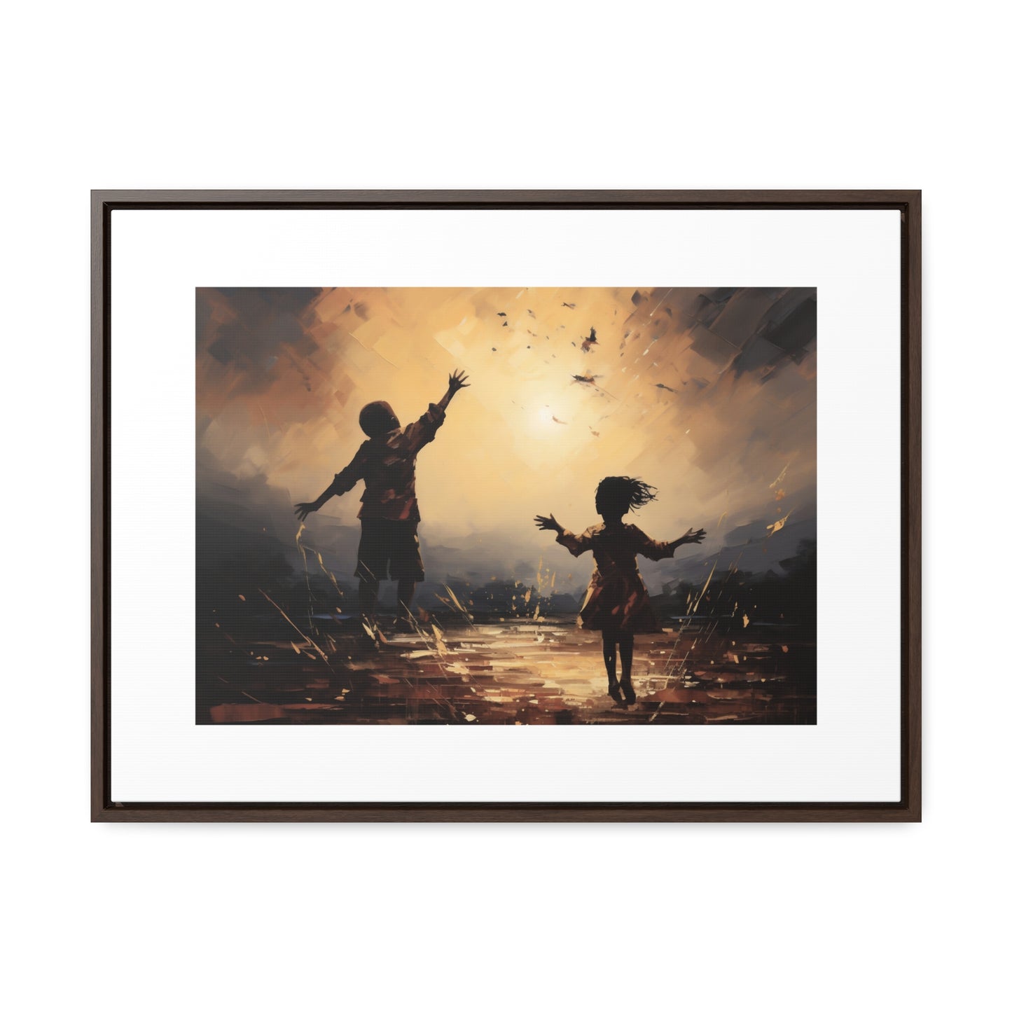 Playing with Light - Framed Canvas Wall Art