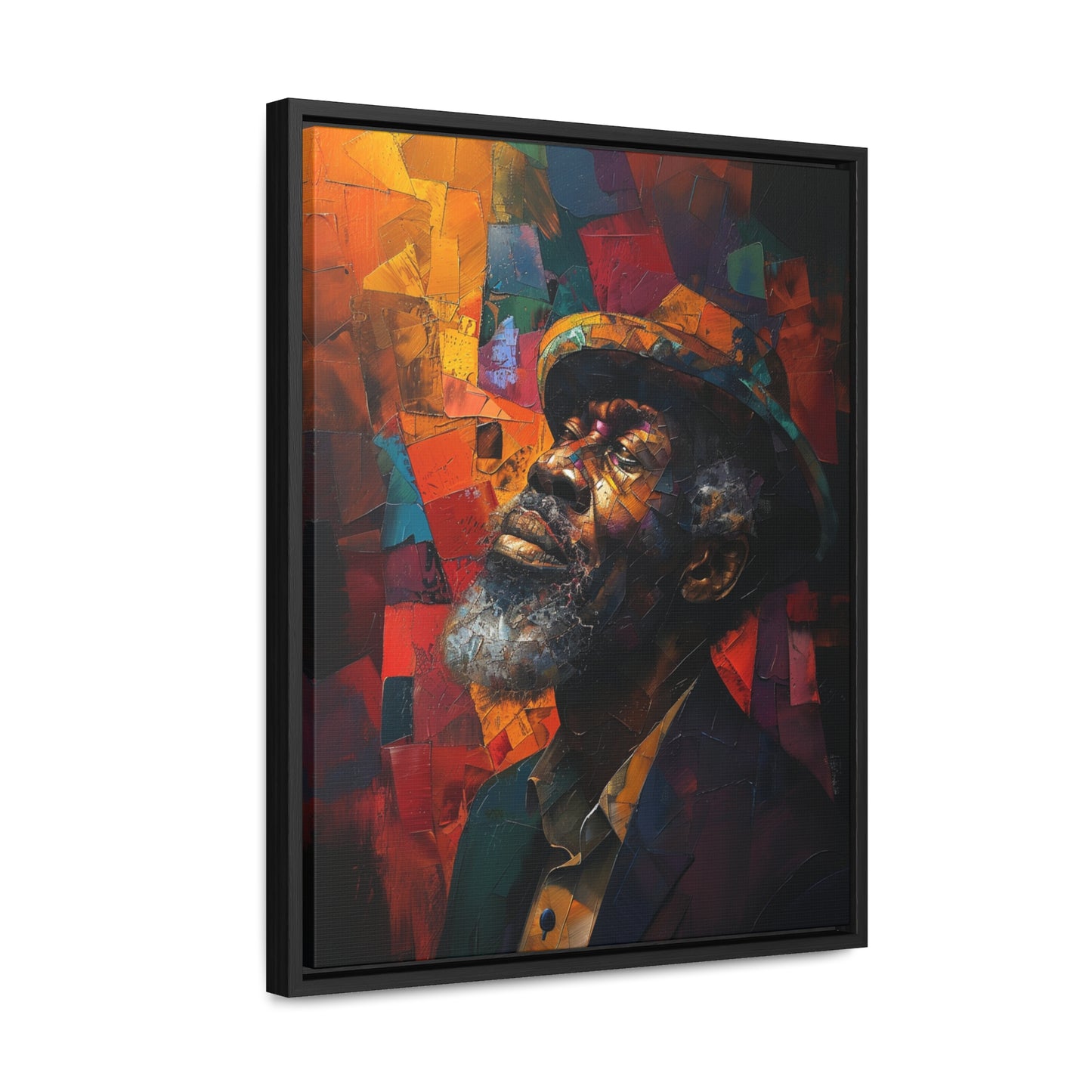 Gratitude's Whisper ተመስገን አምላኬ - Framed Canvas Wall Art