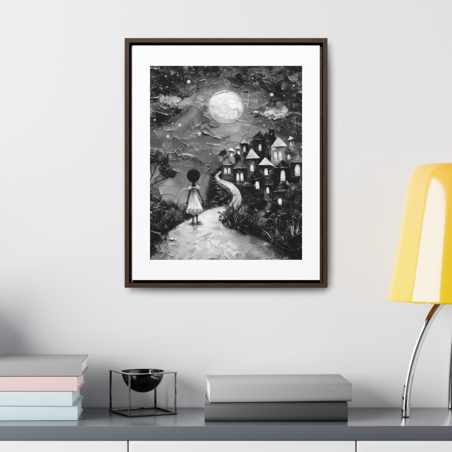 Path to Abundance I - Framed Canvas b&w Wall Art