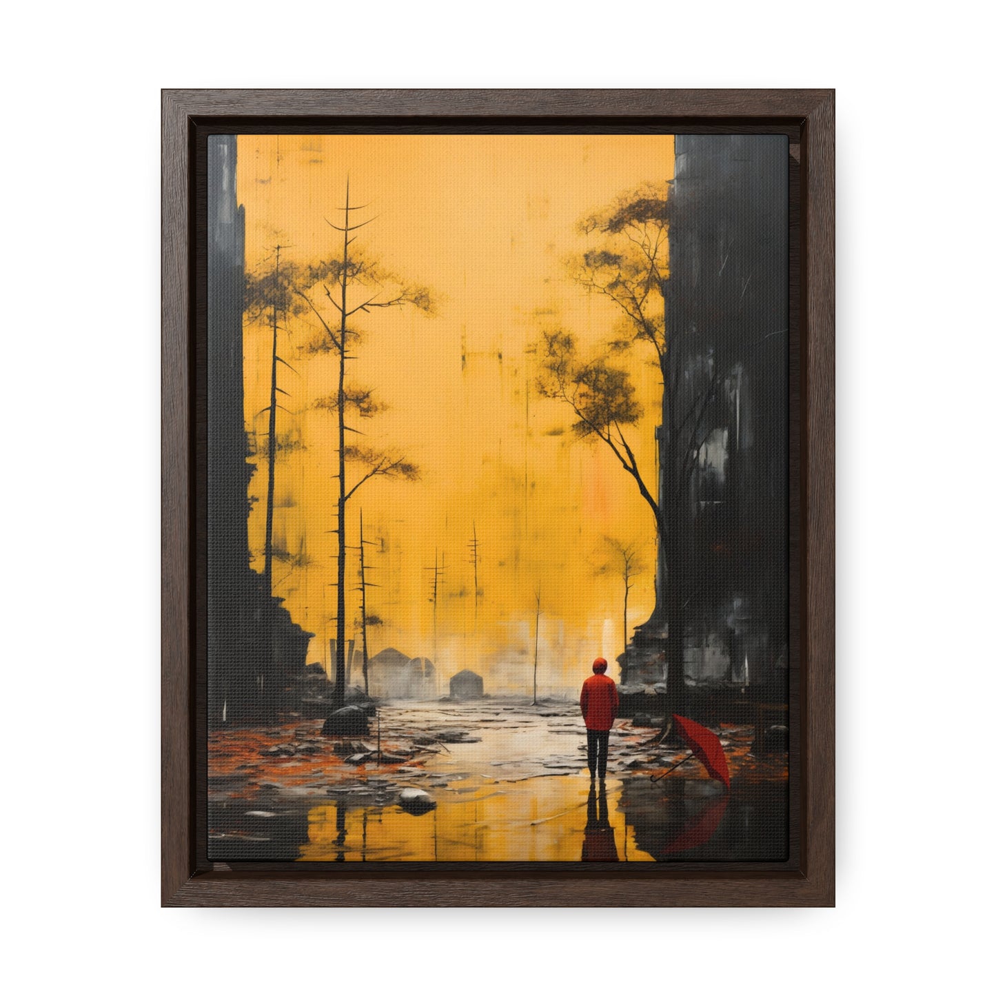 Unveiling the Sky - Framed Canvas Wall Art