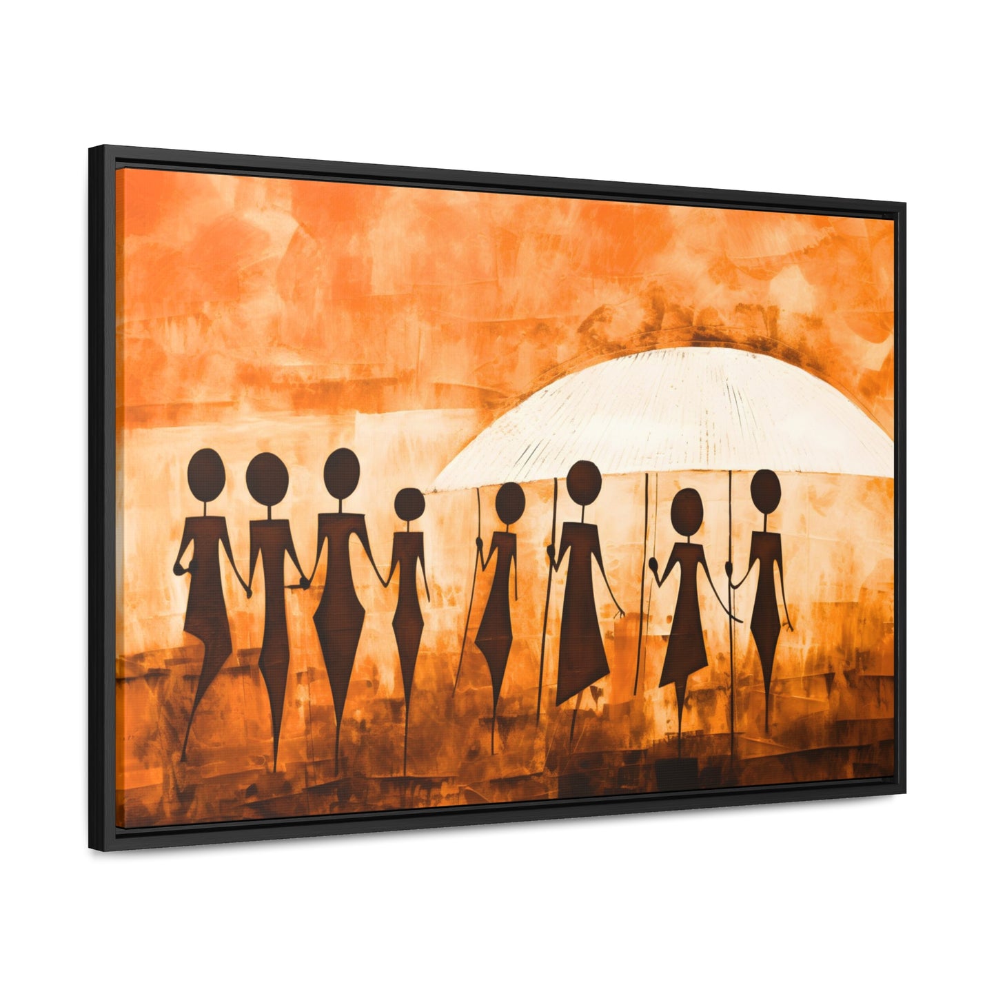 ስንቅ's Divine Design - Framed Canvas Wall Art
