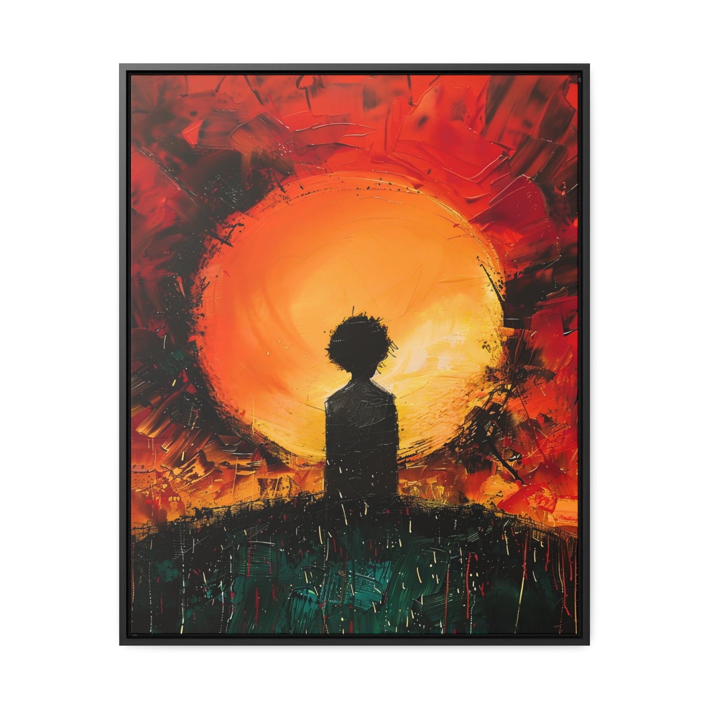 A Dawn of Promise - Framed Canvas Wall Art