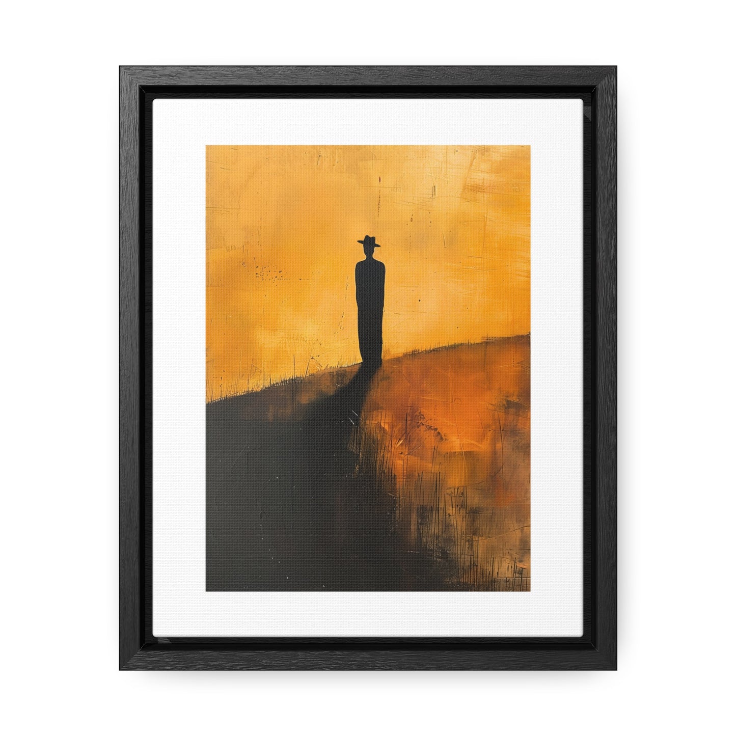 Alone, not Lonely - Framed Canvas Wall Art