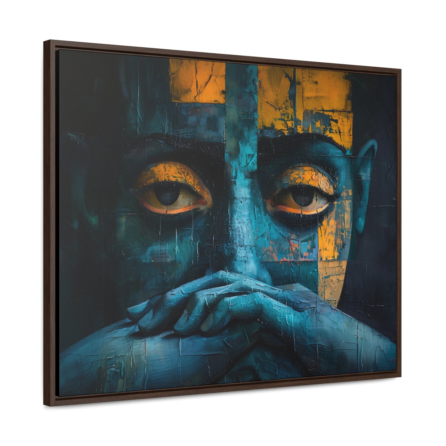 Silent Contemplation - Framed Canvas Wall Art