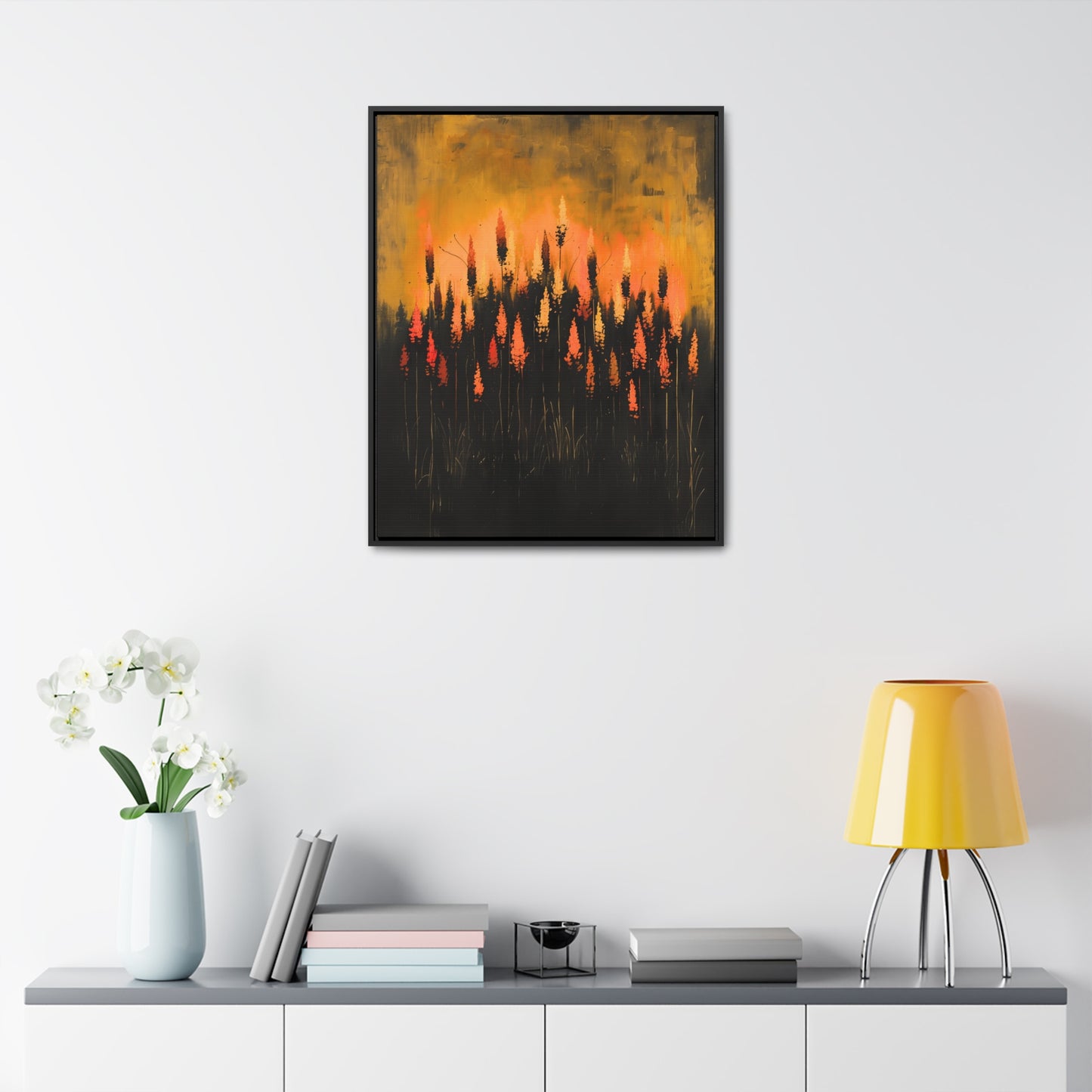The Calm Before the Bloom - Framed Canvas Wall Art