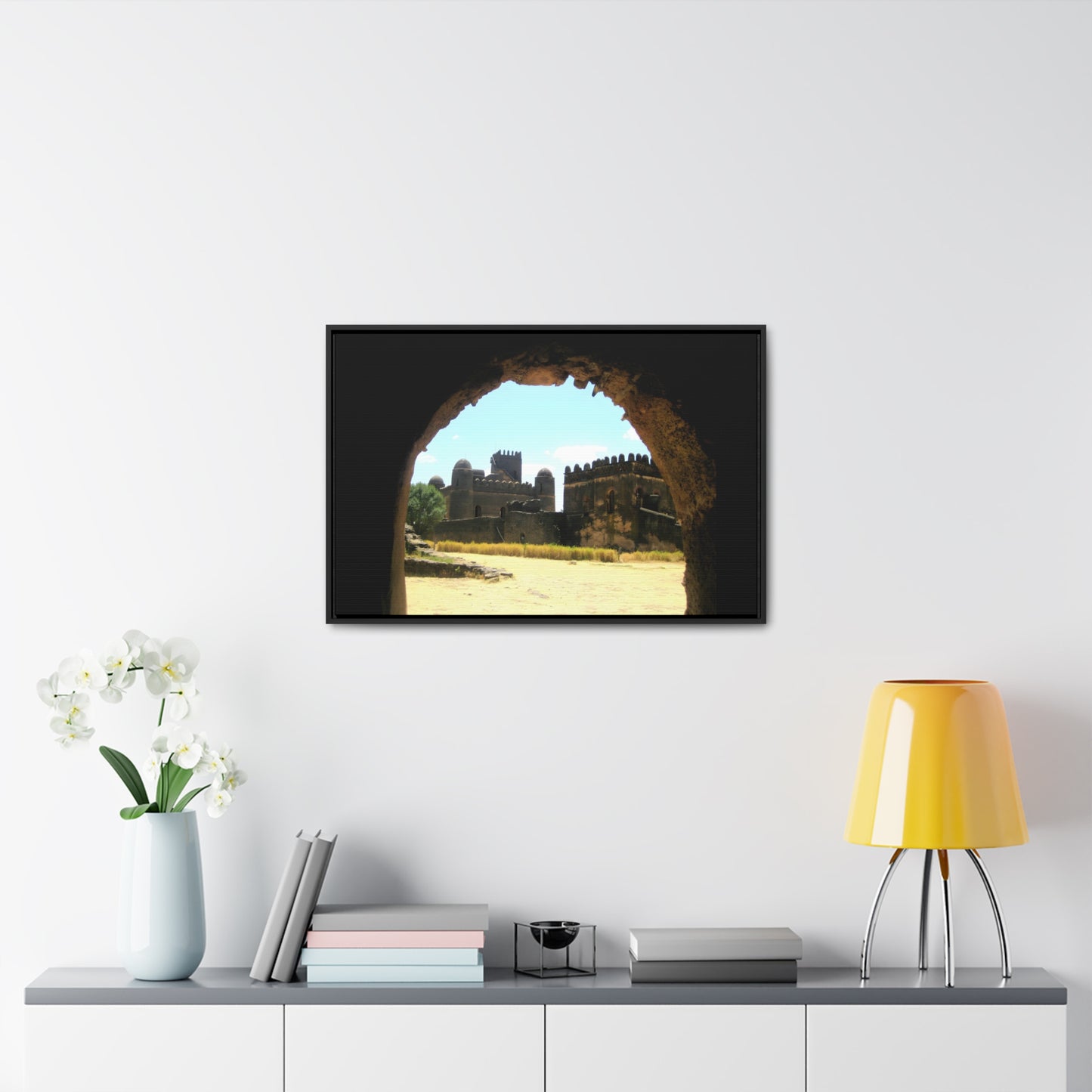 Through the Lion's Jaws - Framed Canvas Photography