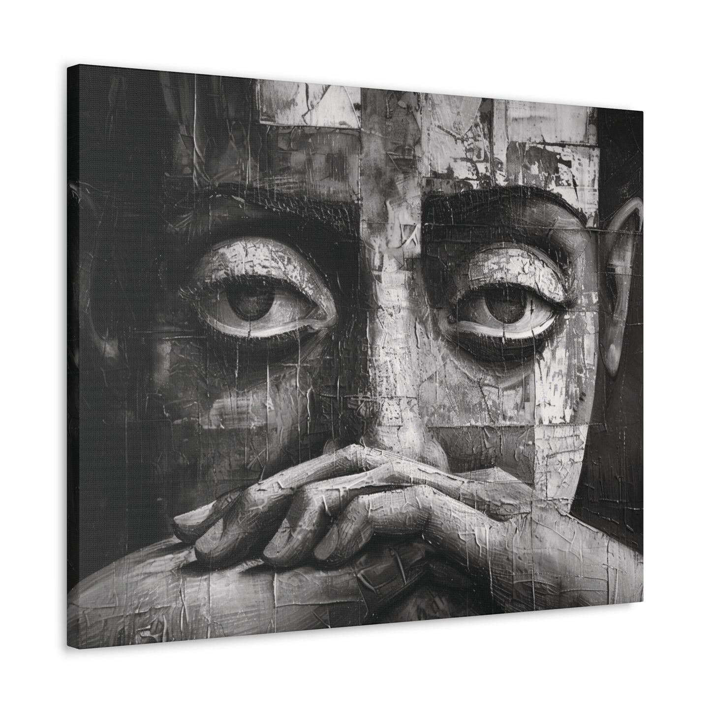 Silent Contemplation - Canvas b&w Wall Art