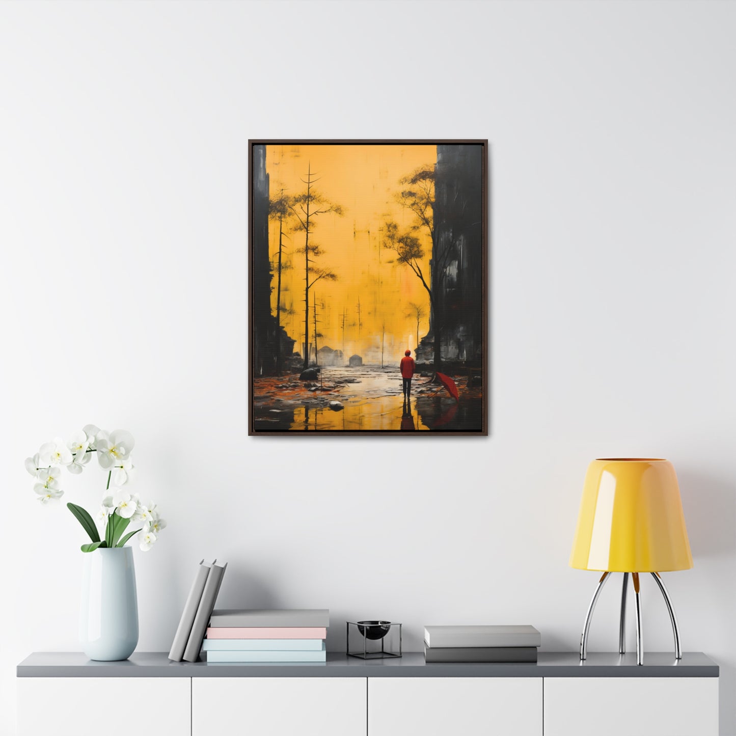 Unveiling the Sky - Framed Canvas Wall Art