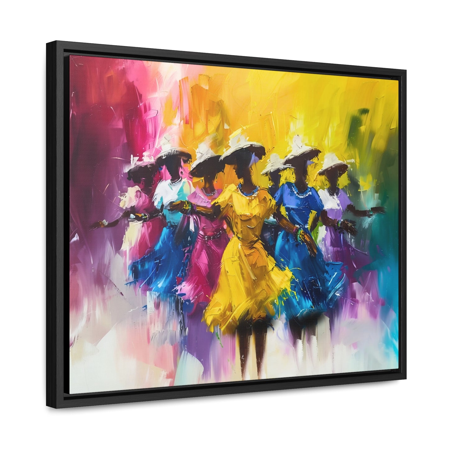 Rhythms of Joy - Framed Canvas Wall Art