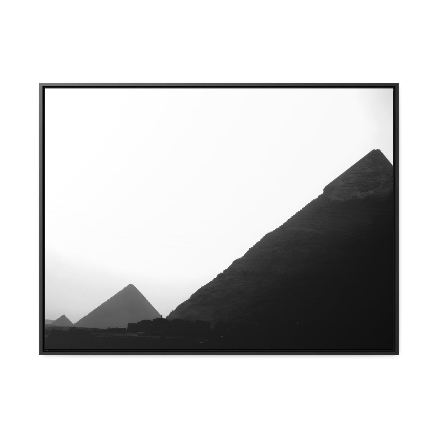 Timeless Echoes - Framed Canvas Photography b&w