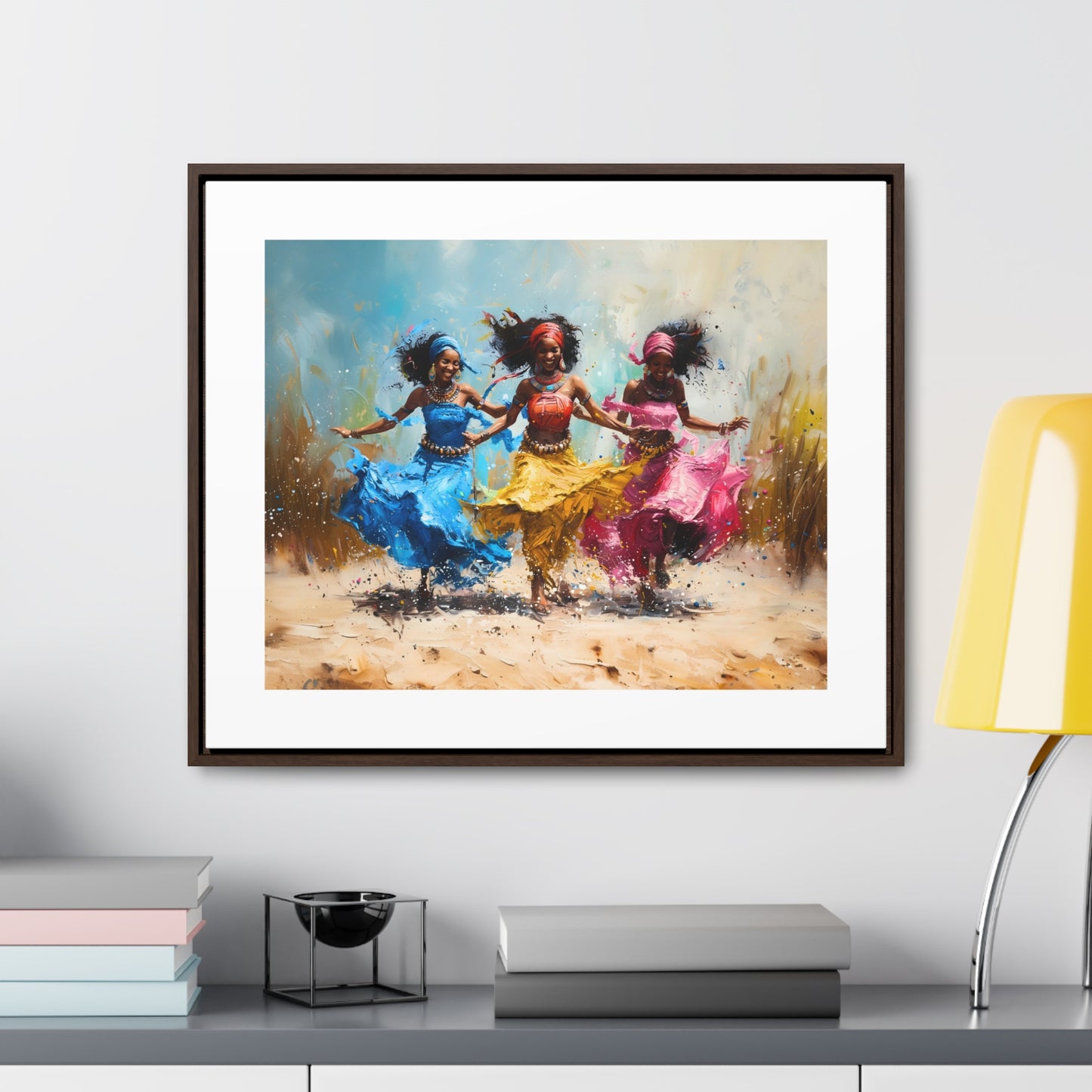 Windswept Rhythm - Framed Canvas Wall Art