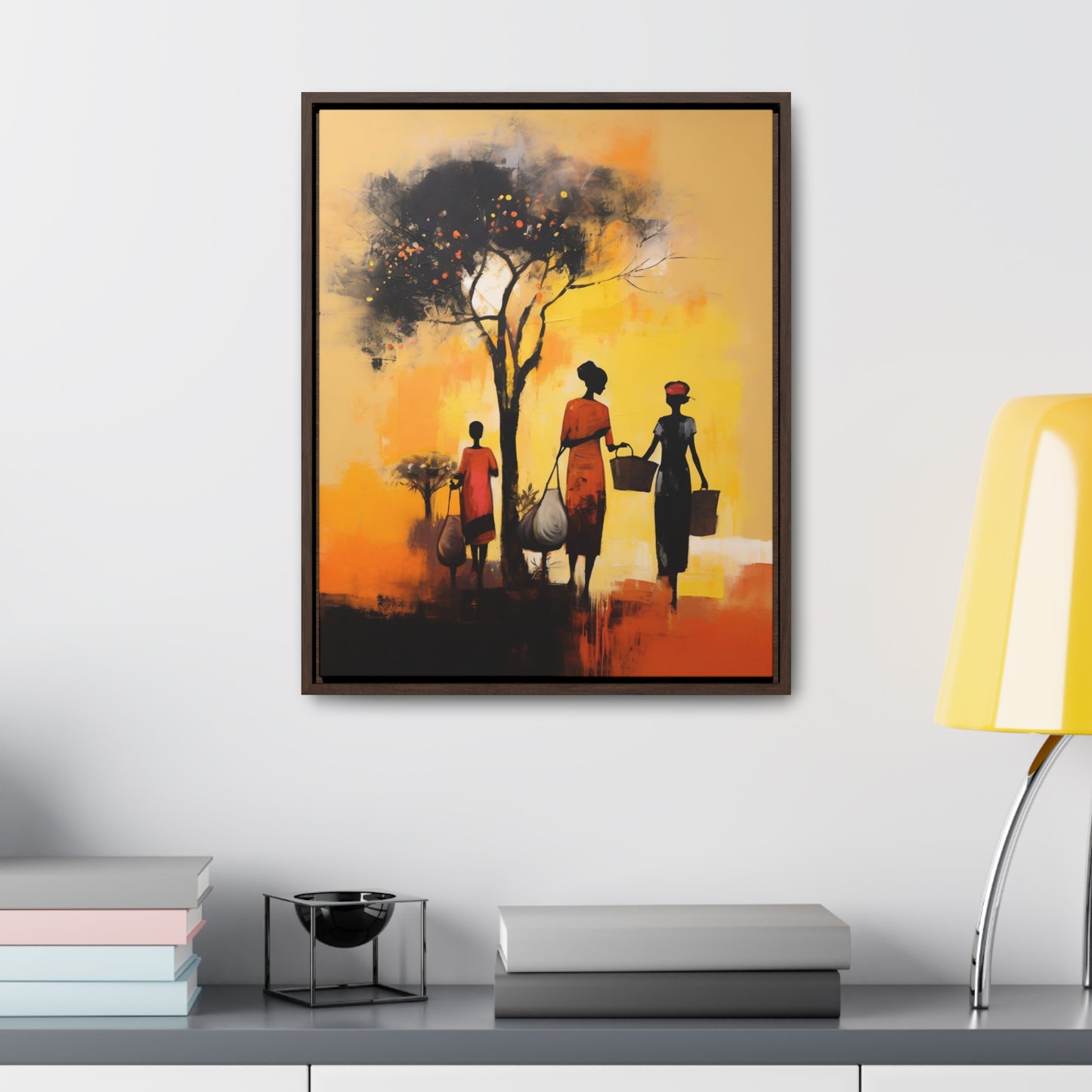 Baskets of Bond and Grace - Framed Canvas Wall Art