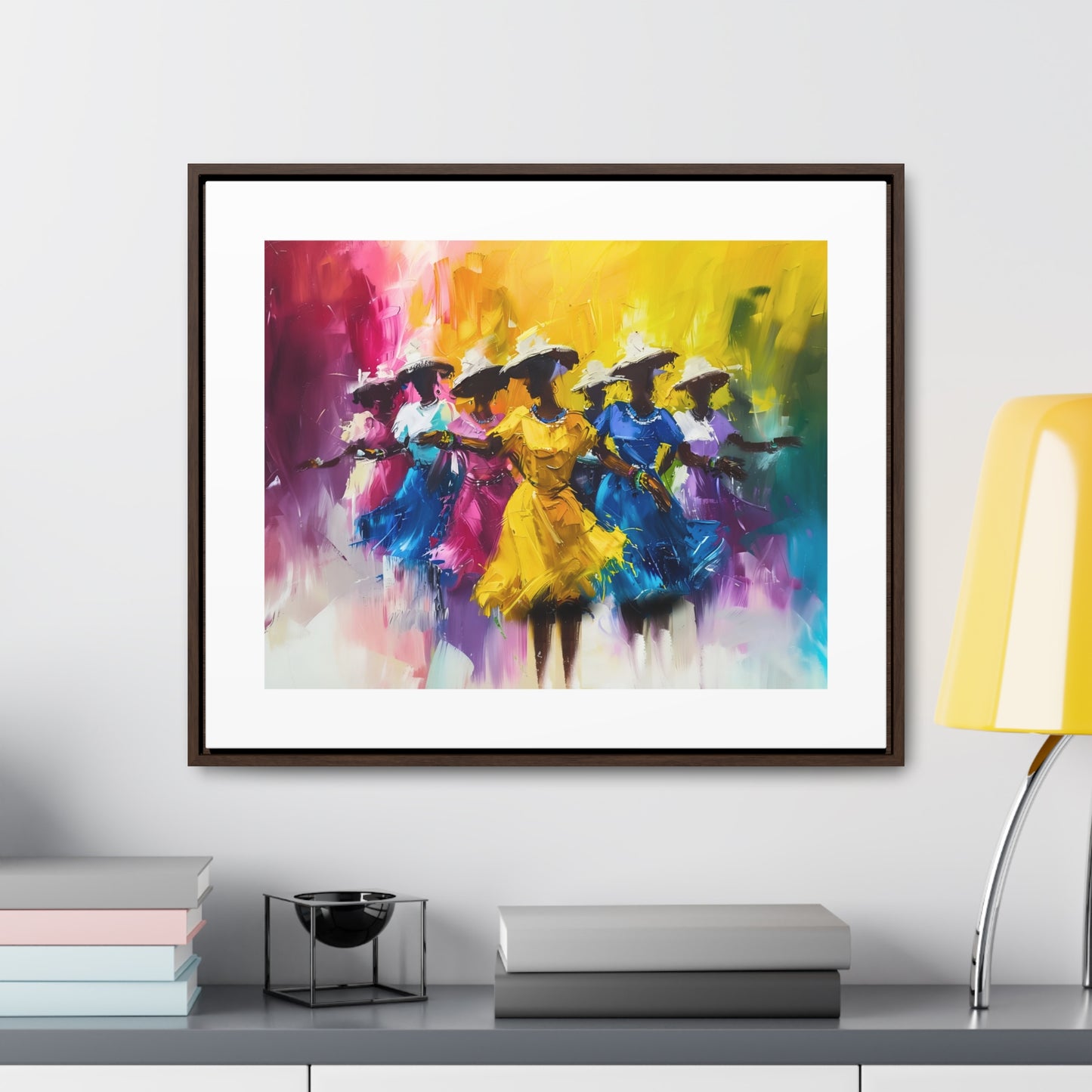 Rhythms of Joy - Framed Canvas Wall Art
