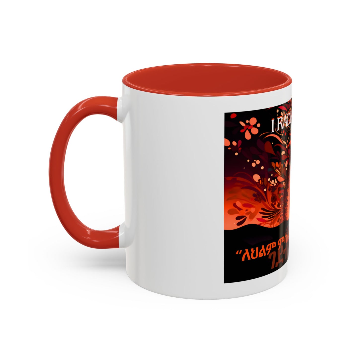 Woman Dreams Ceramic Mug, two tone