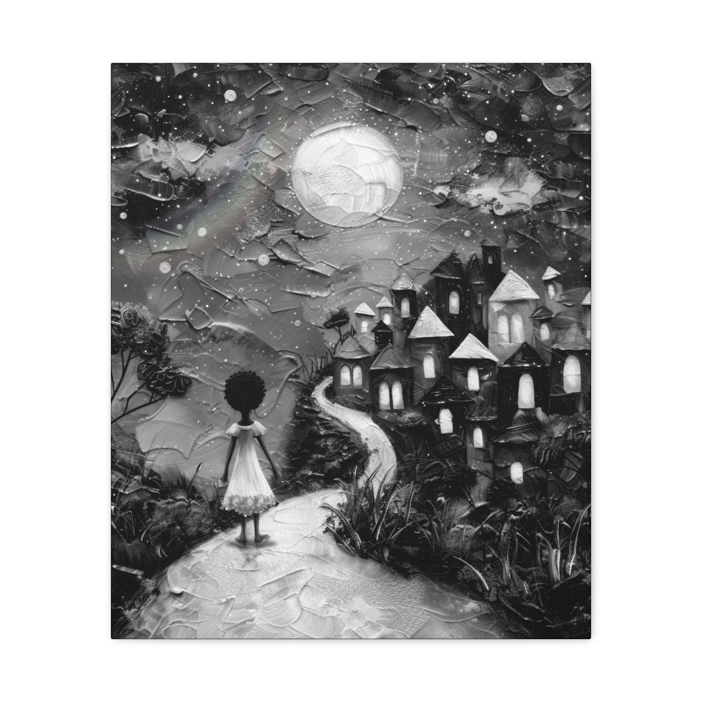 Path to Abundance I - Canvas b&w Wall Art