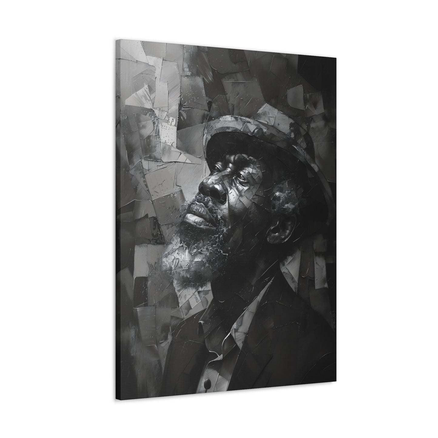 Gratitude's Whisper ተመስገን አምላኬ - Canvas b&w Wall Art