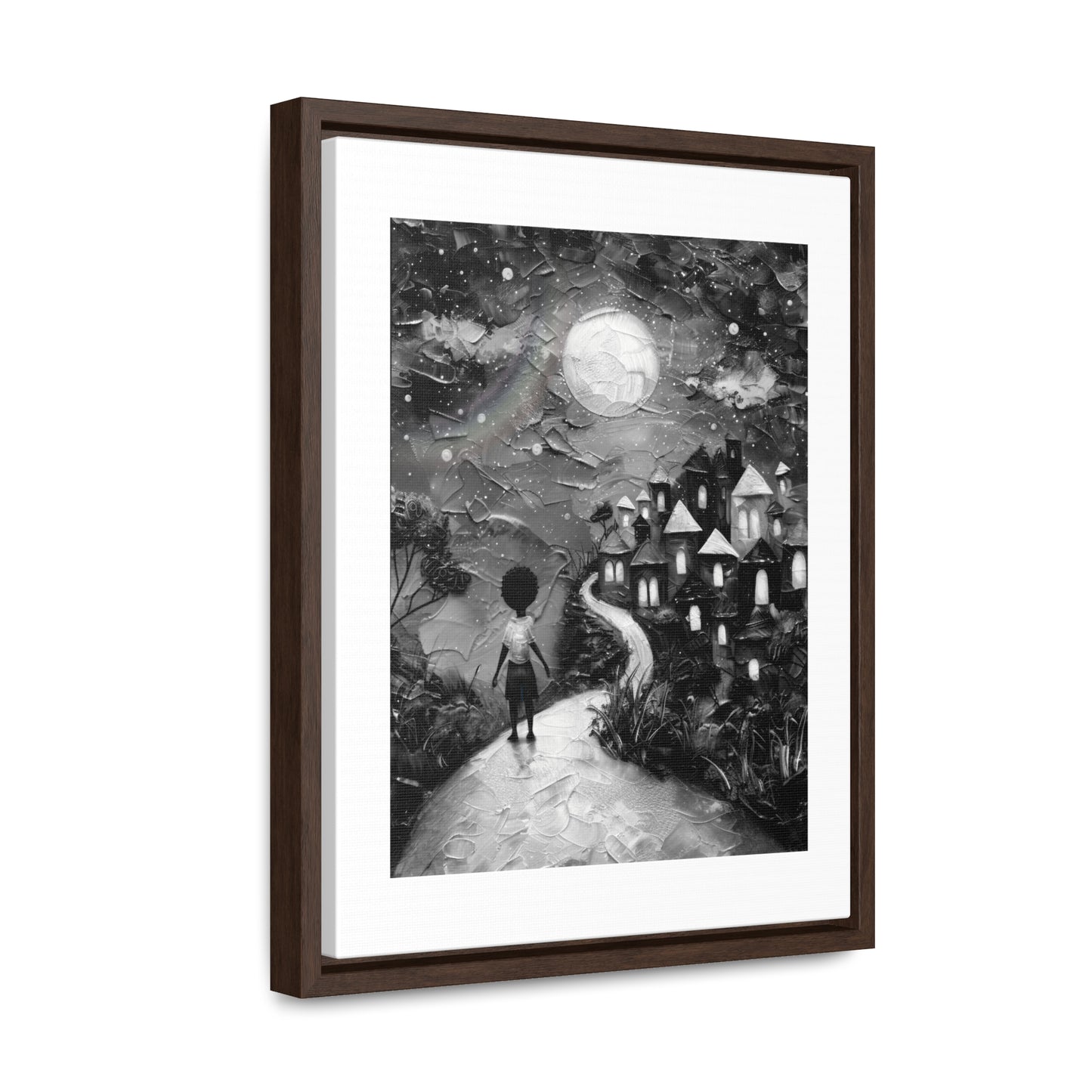 Path to Abundance II - Framed Canvas b&w Wall Art
