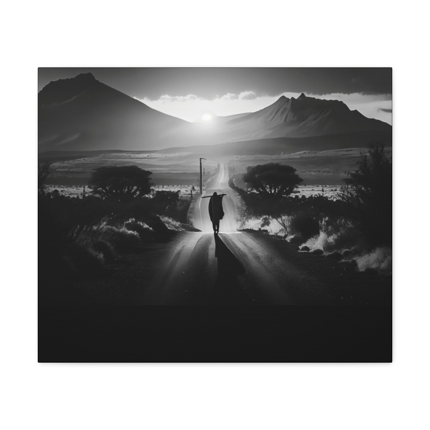Not without purpose - Canvas b&w Wall Art