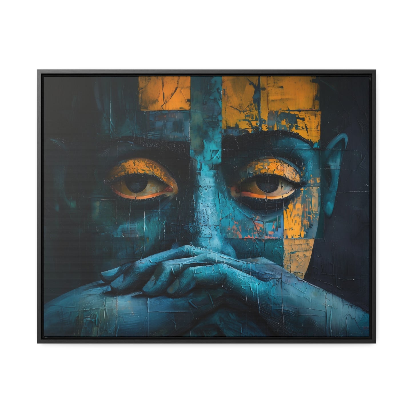 Silent Contemplation - Framed Canvas Wall Art
