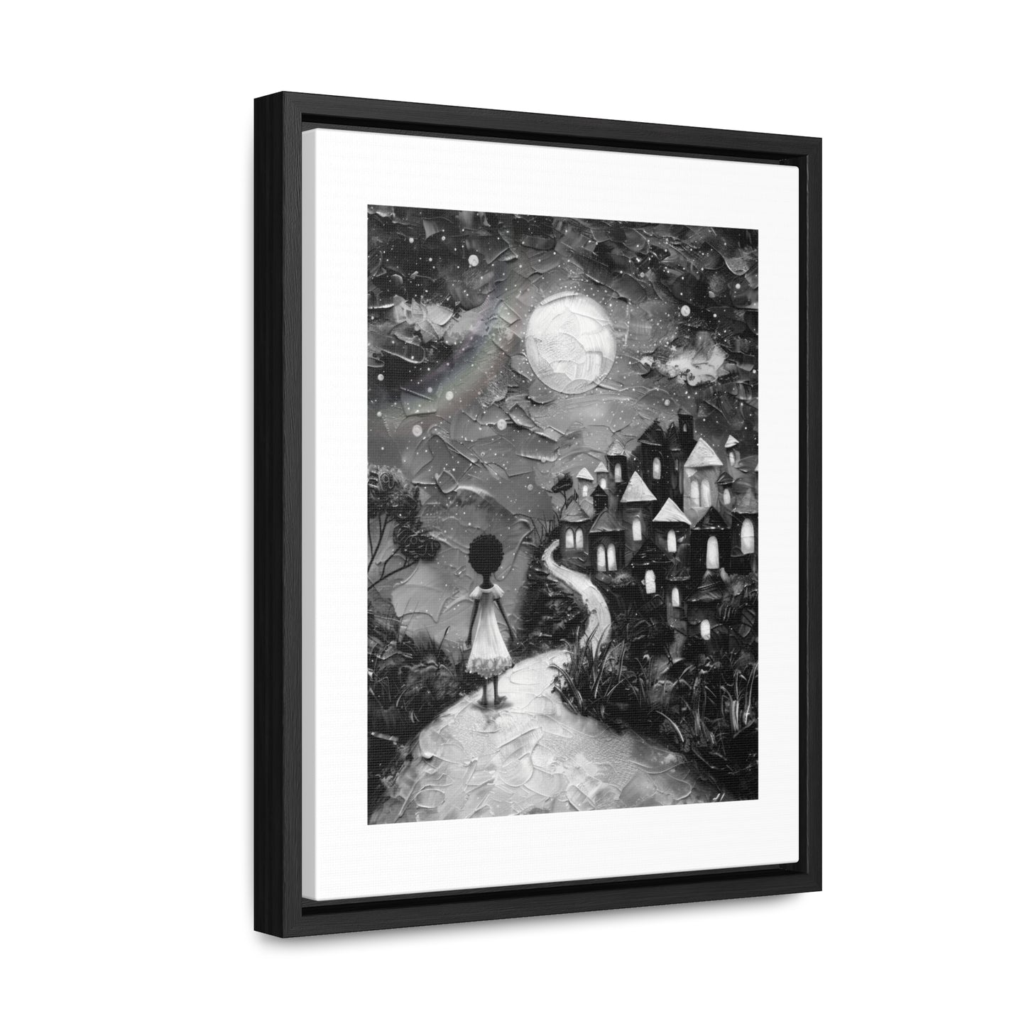 Path to Abundance I - Framed Canvas b&w Wall Art