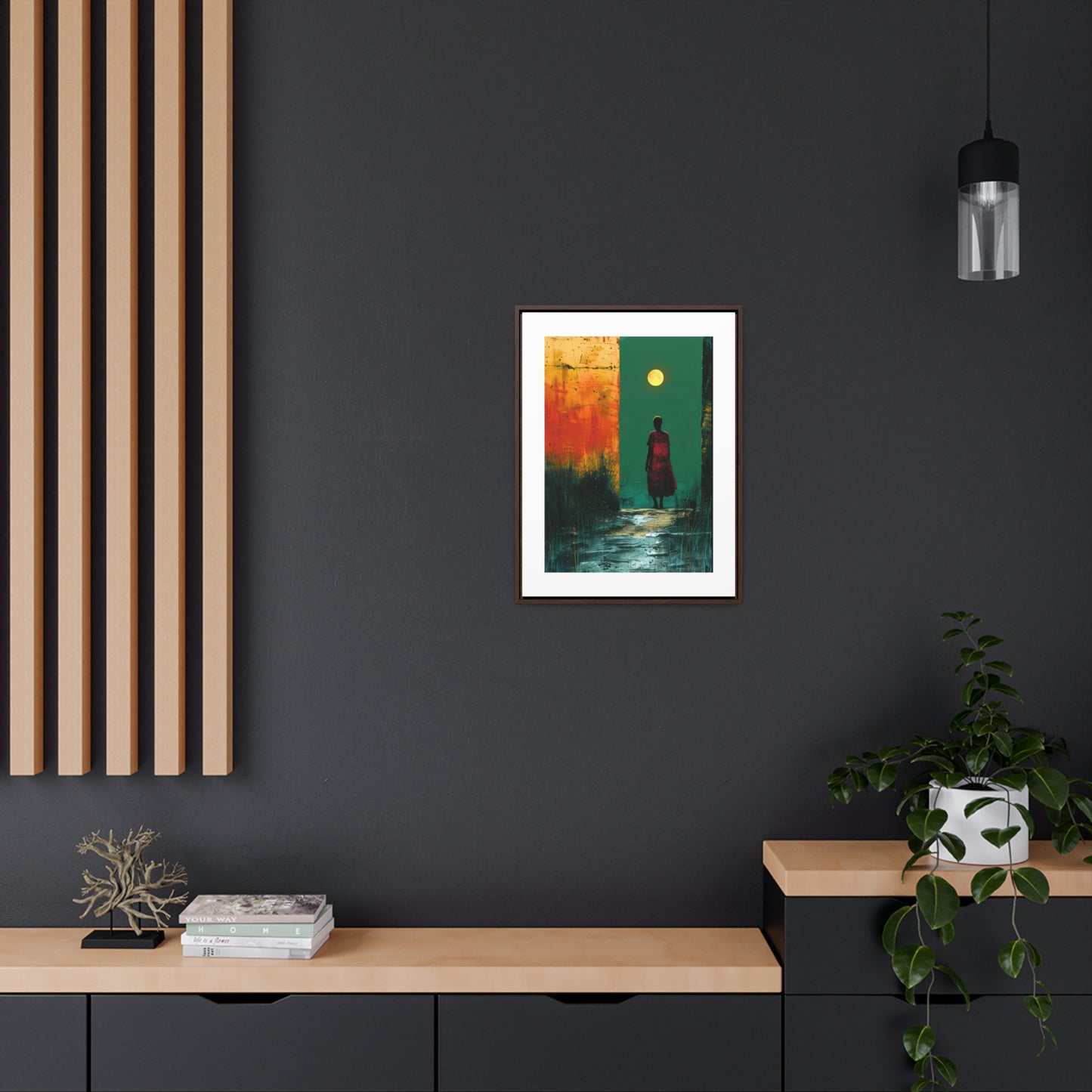 Turned the Corner - Framed Canvas Wall Art