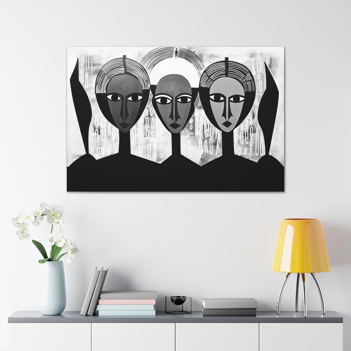 Guardian Angels - Canvas b&w Wall Art