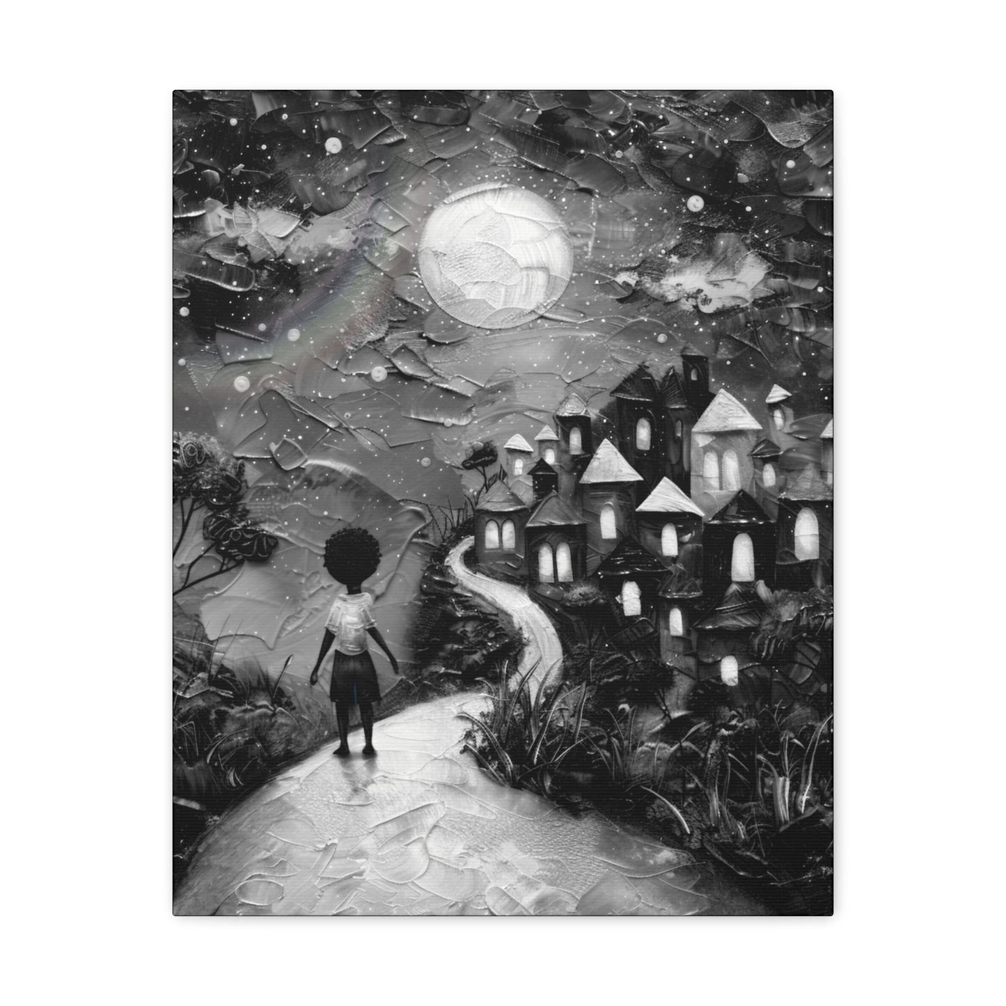 Path to Abundance II - Canvas b&w Wall Art