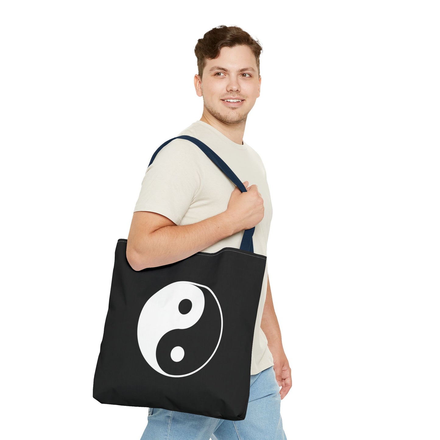Sankofa & Yin Yang Heartware Symbols Tote Bag