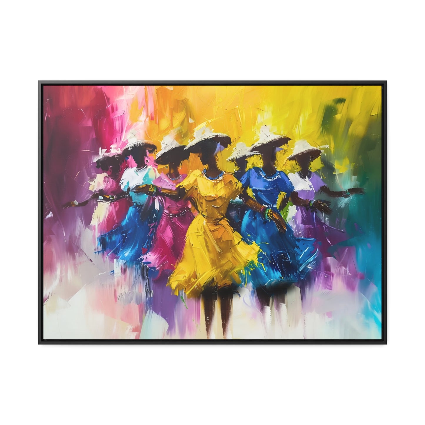 Rhythms of Joy - Framed Canvas Wall Art