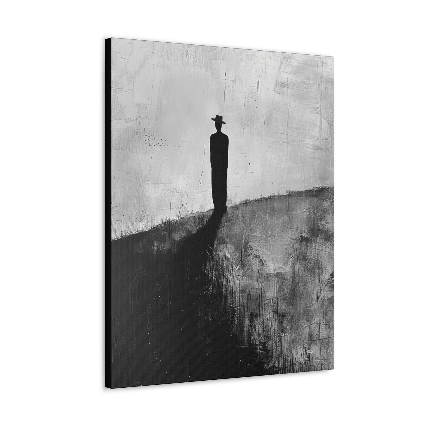 Alone, not Lonely - Canvas b&w Wall Art