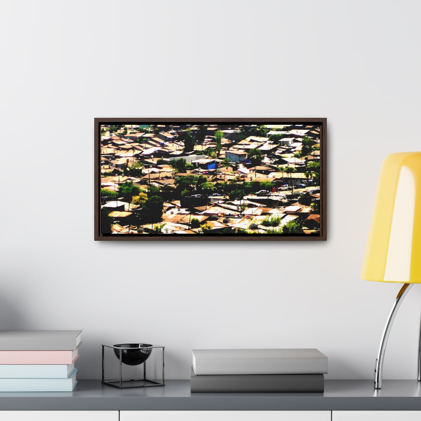 The Hood: a Mercato Mosaic - Framed Canvas Photography