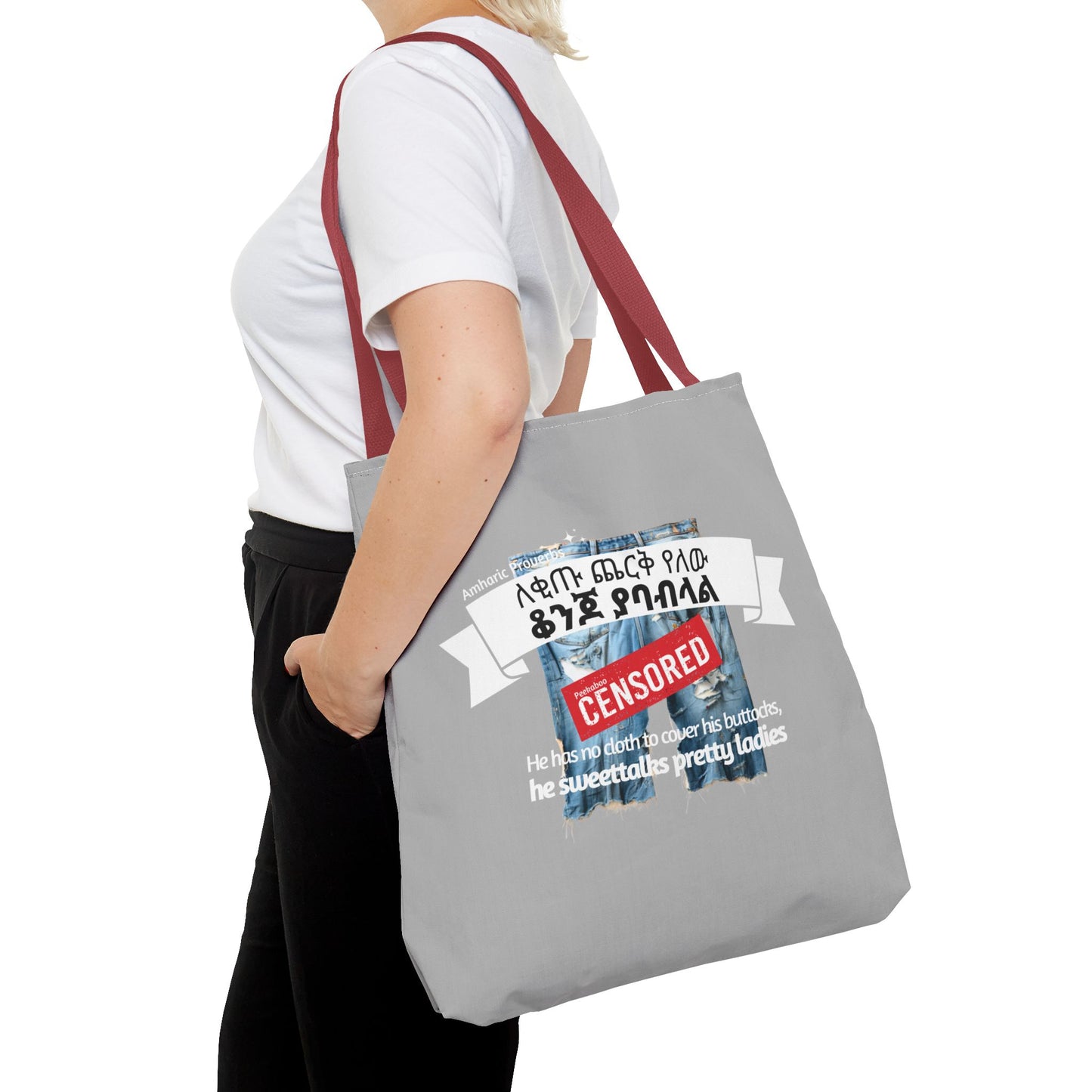 Naughty Proverbs Tote Bag Donkeys & Buttocks