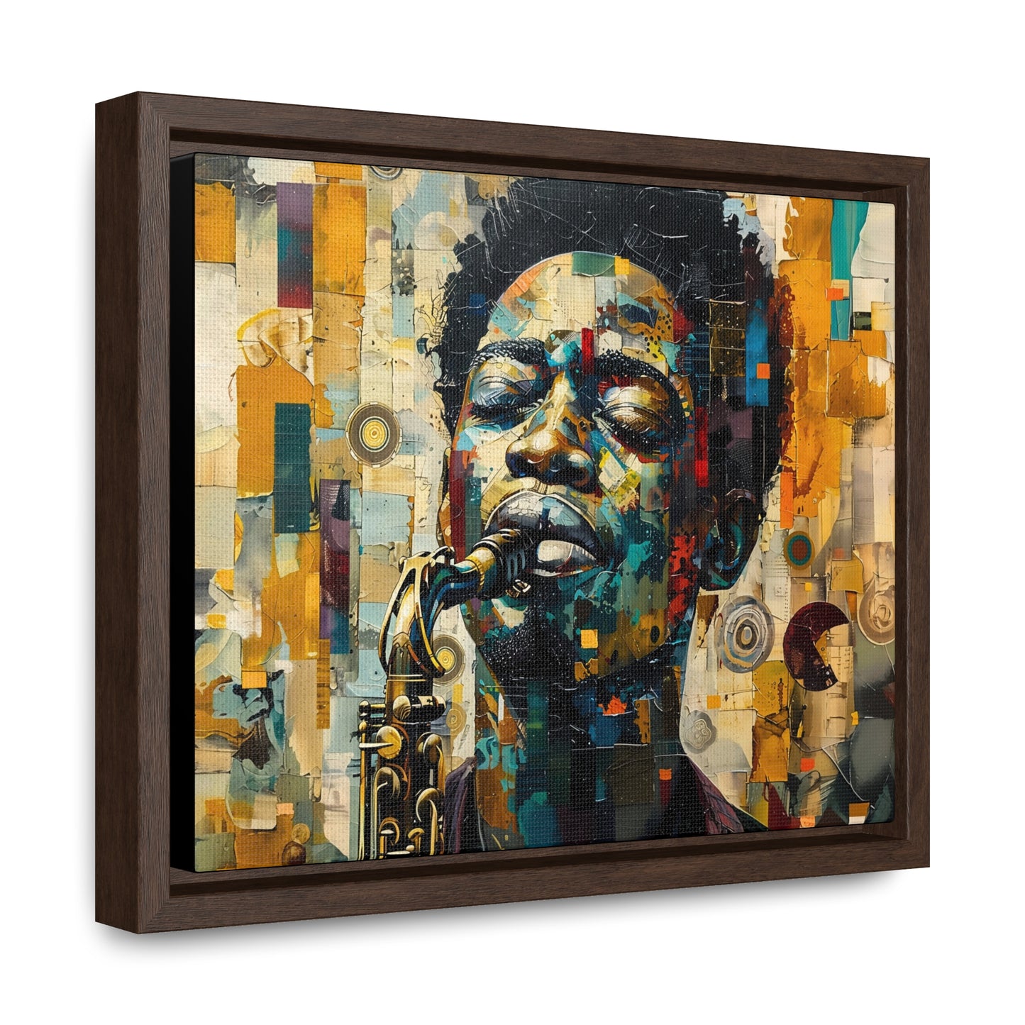 Soul of the Sax - Framed Canvas Wall Art