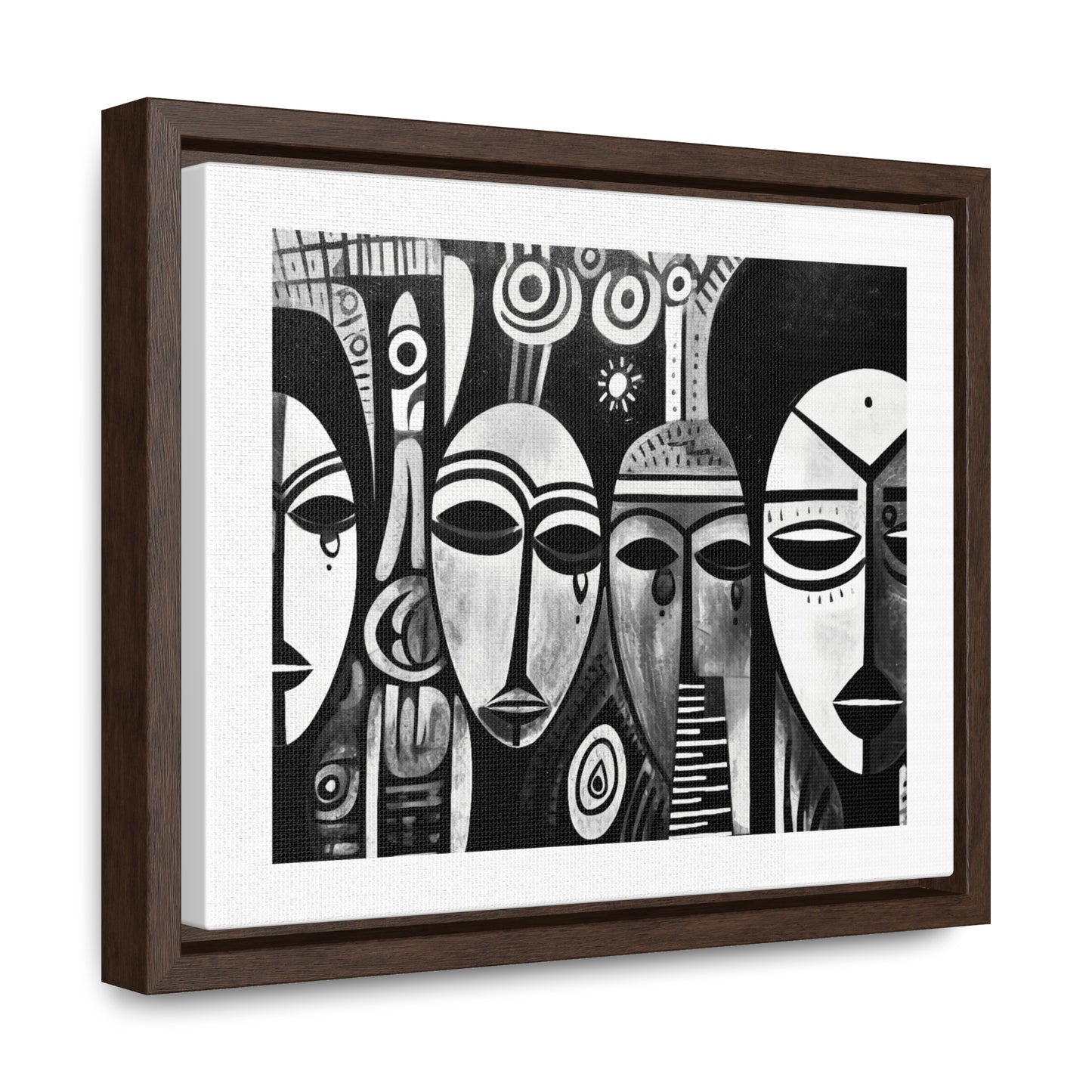 Journeys Anew - Framed Canvas b&w Wall Art