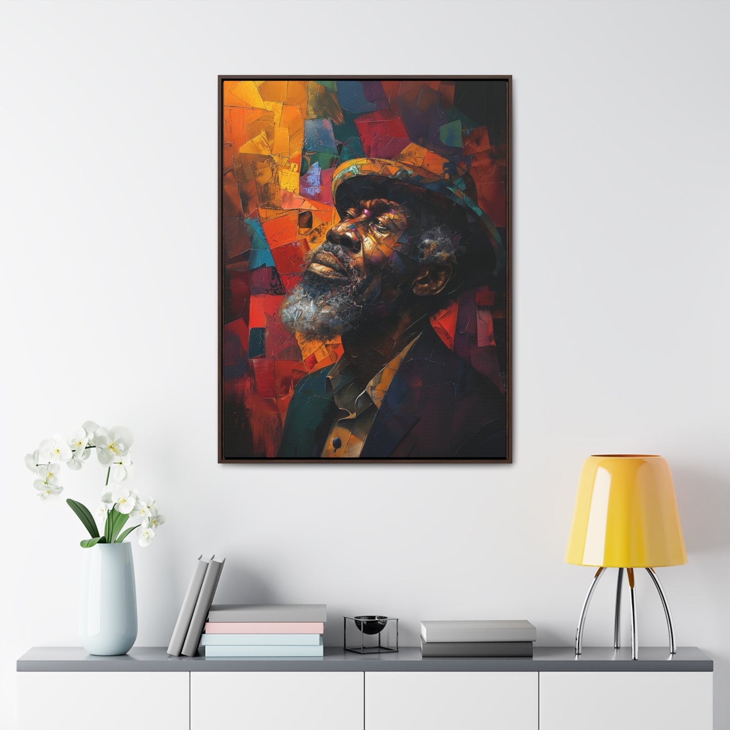 Gratitude's Whisper ተመስገን አምላኬ - Framed Canvas Wall Art
