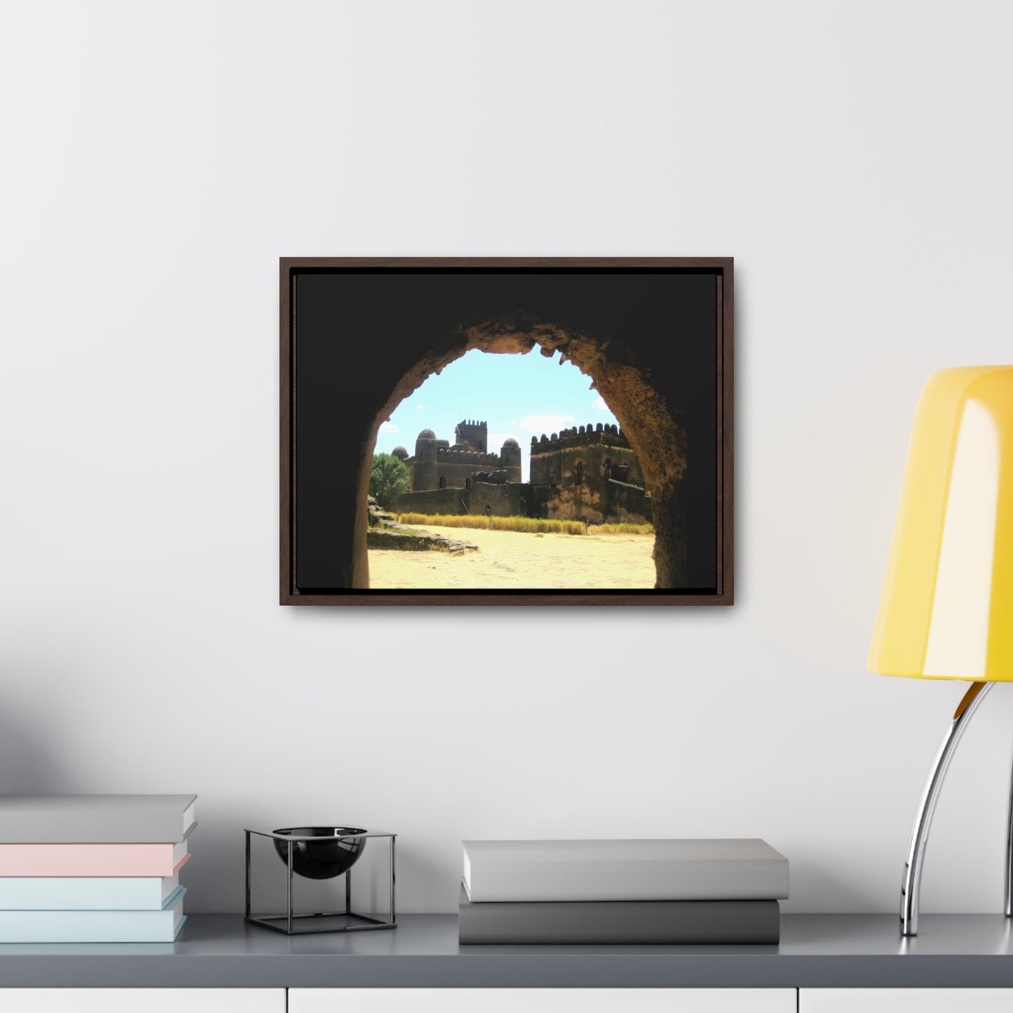 Through the Lion's Jaws - Framed Canvas Photography