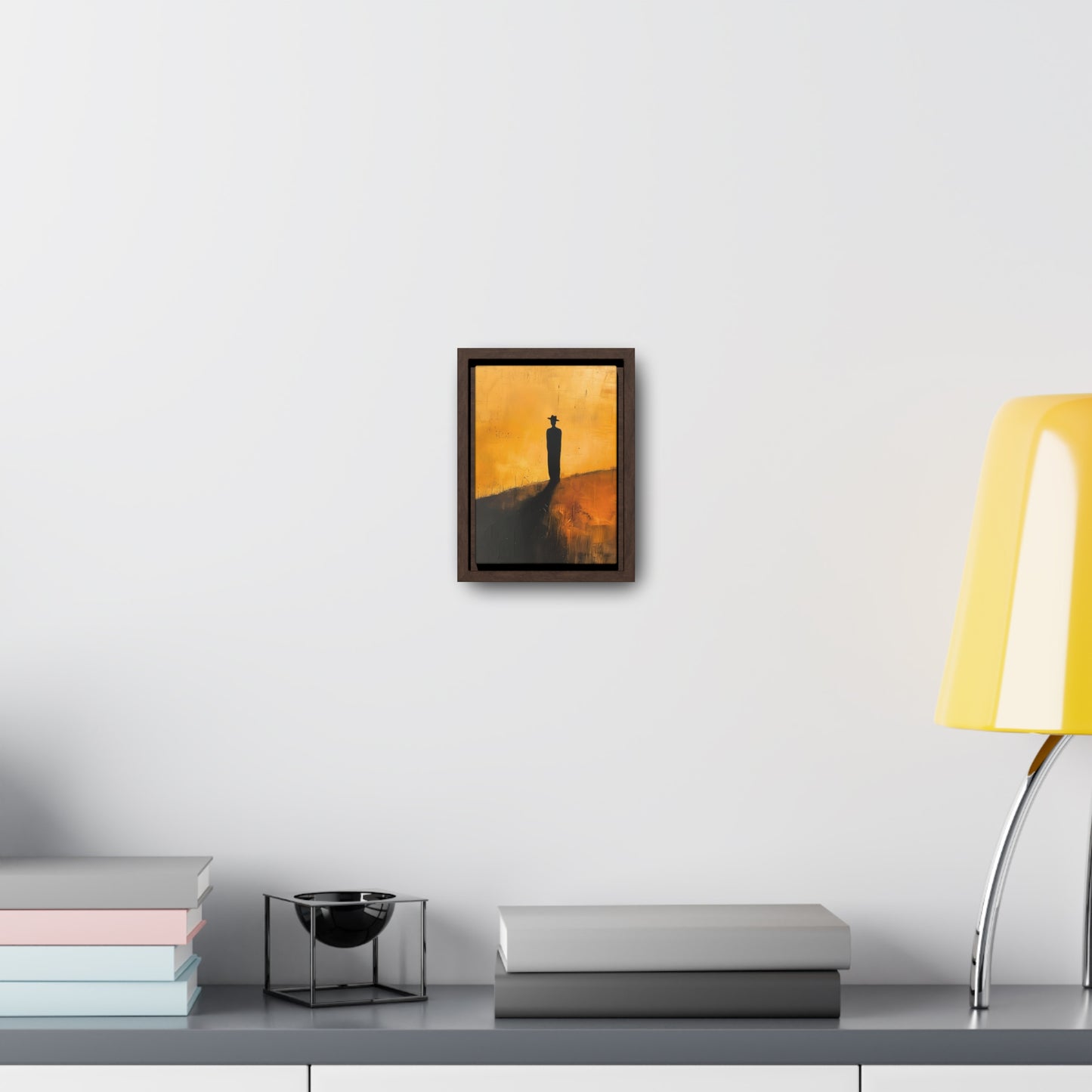Alone, not Lonely - Framed Canvas Wall Art