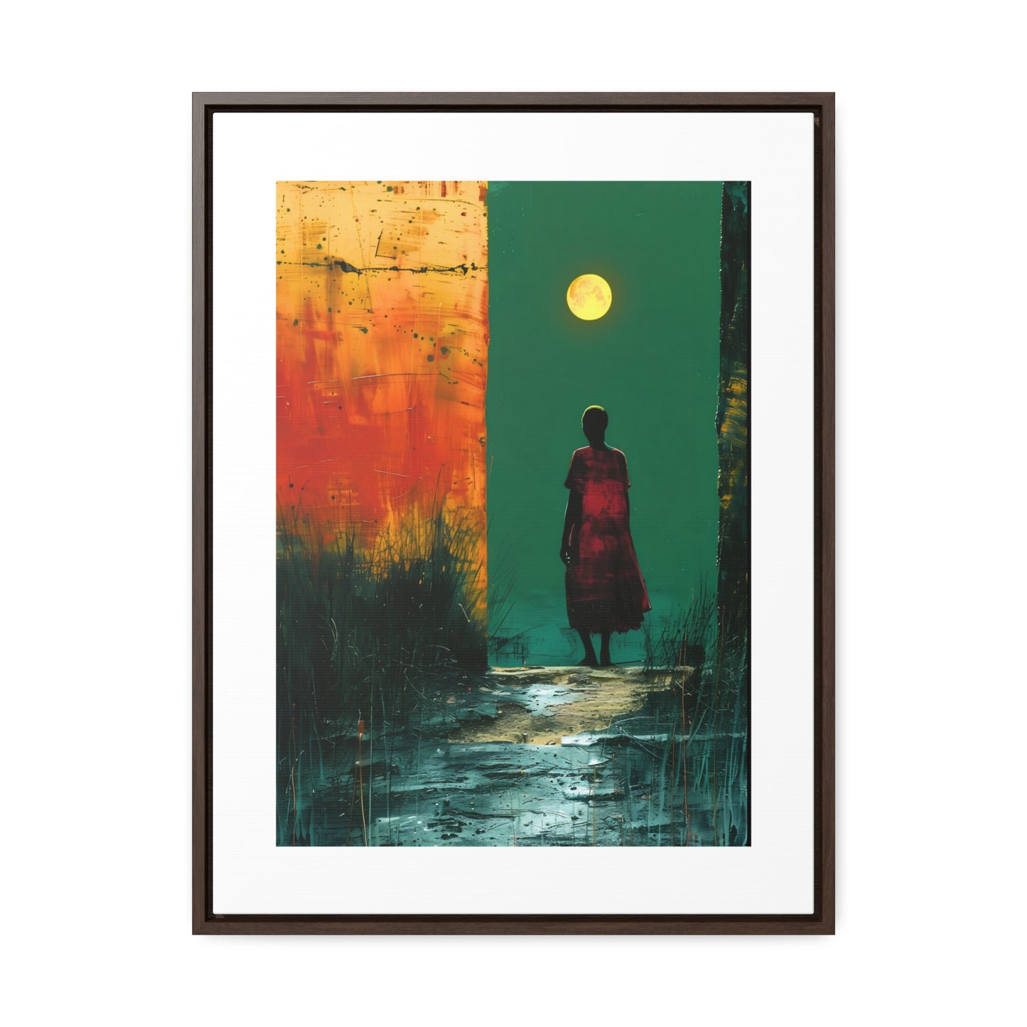 Turned the Corner - Framed Canvas Wall Art