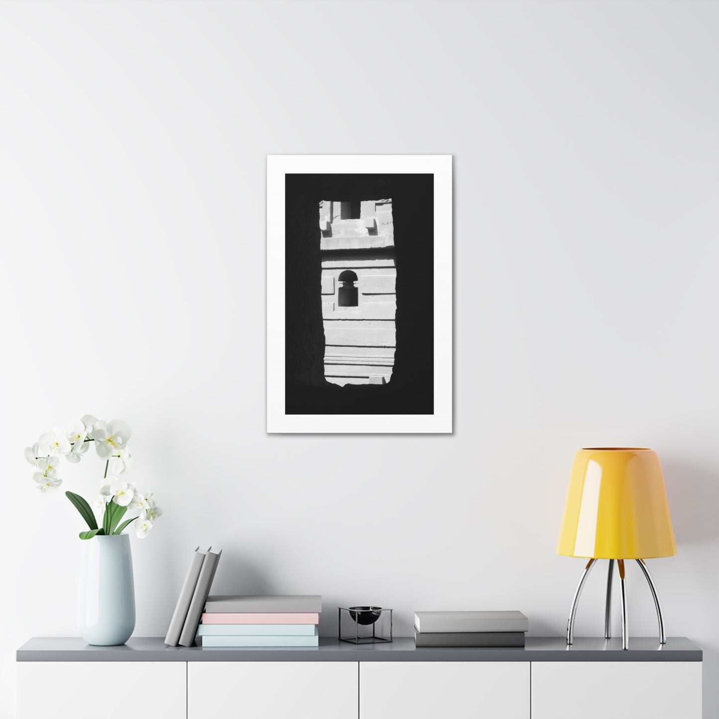 Sacred Portal - Canvas Photography b&w