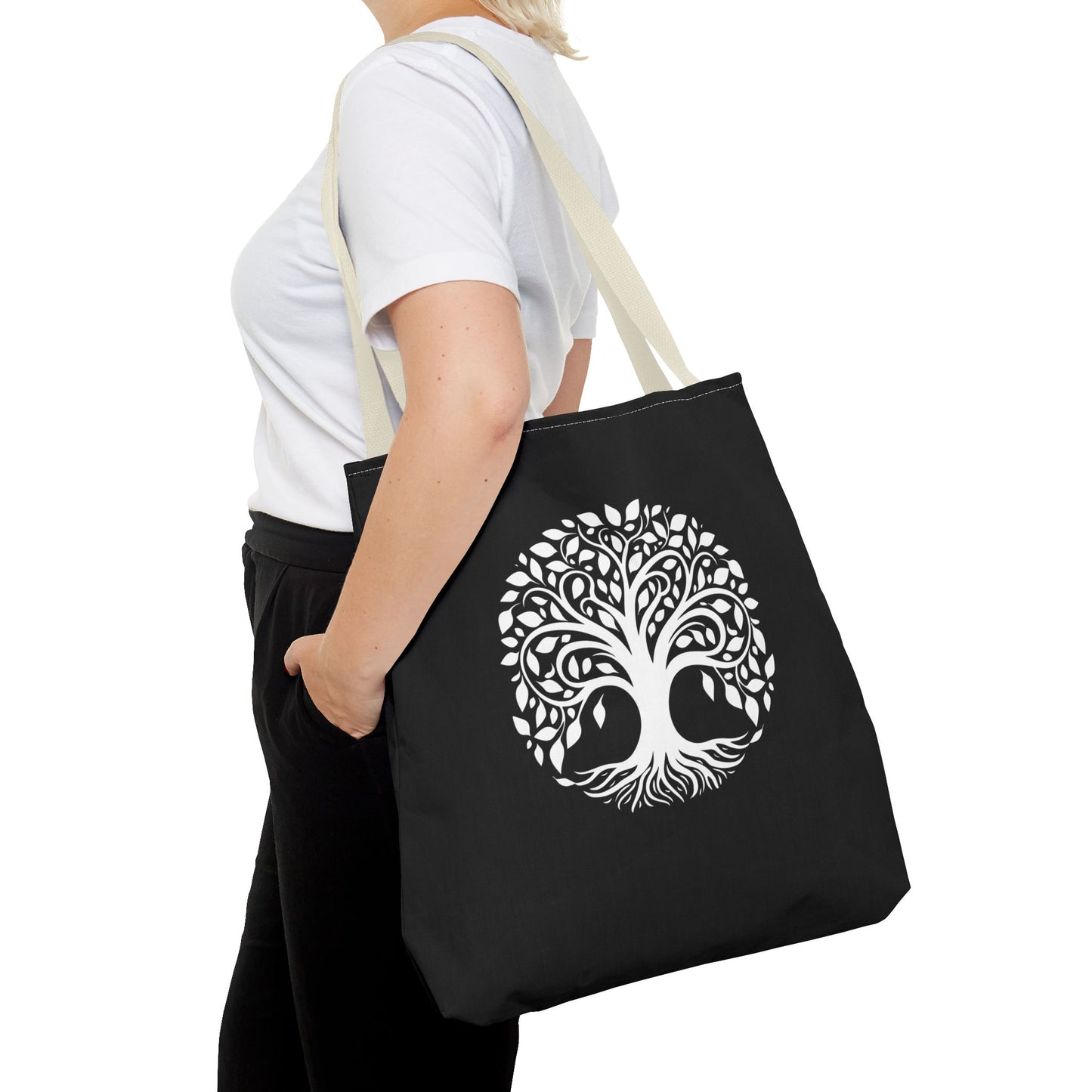 Tree of Life & Mandala Heartware Symbols Tote Bag