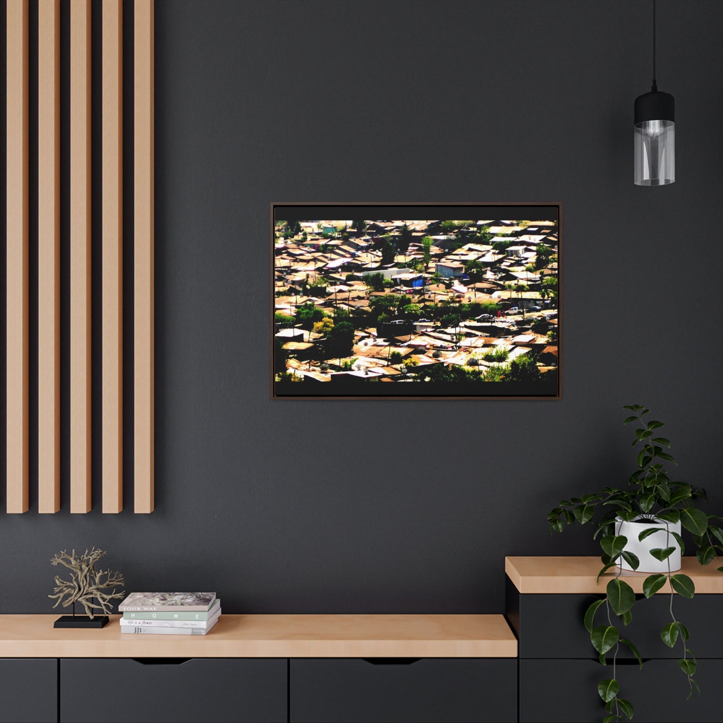 The Hood: a Mercato Mosaic - Framed Canvas Photography