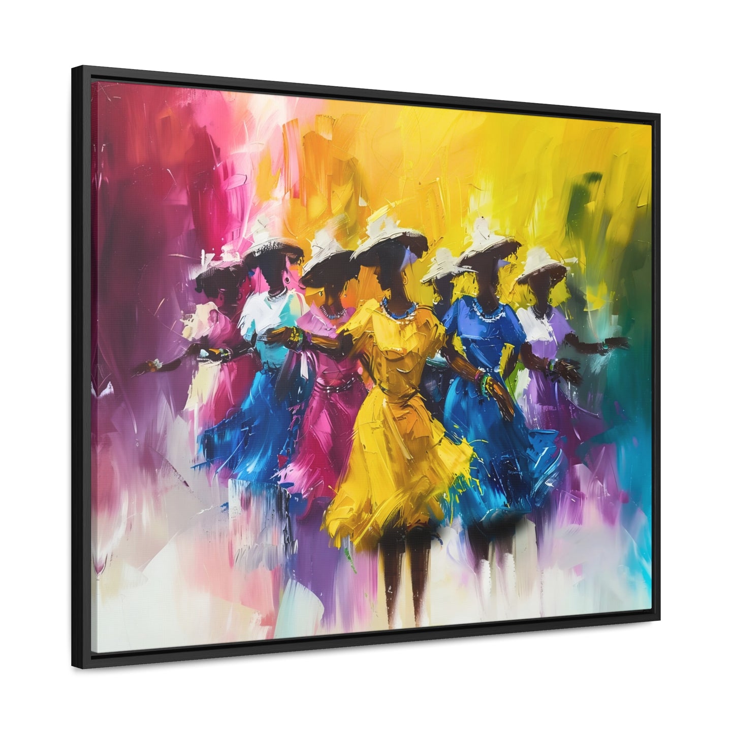 Rhythms of Joy - Framed Canvas Wall Art